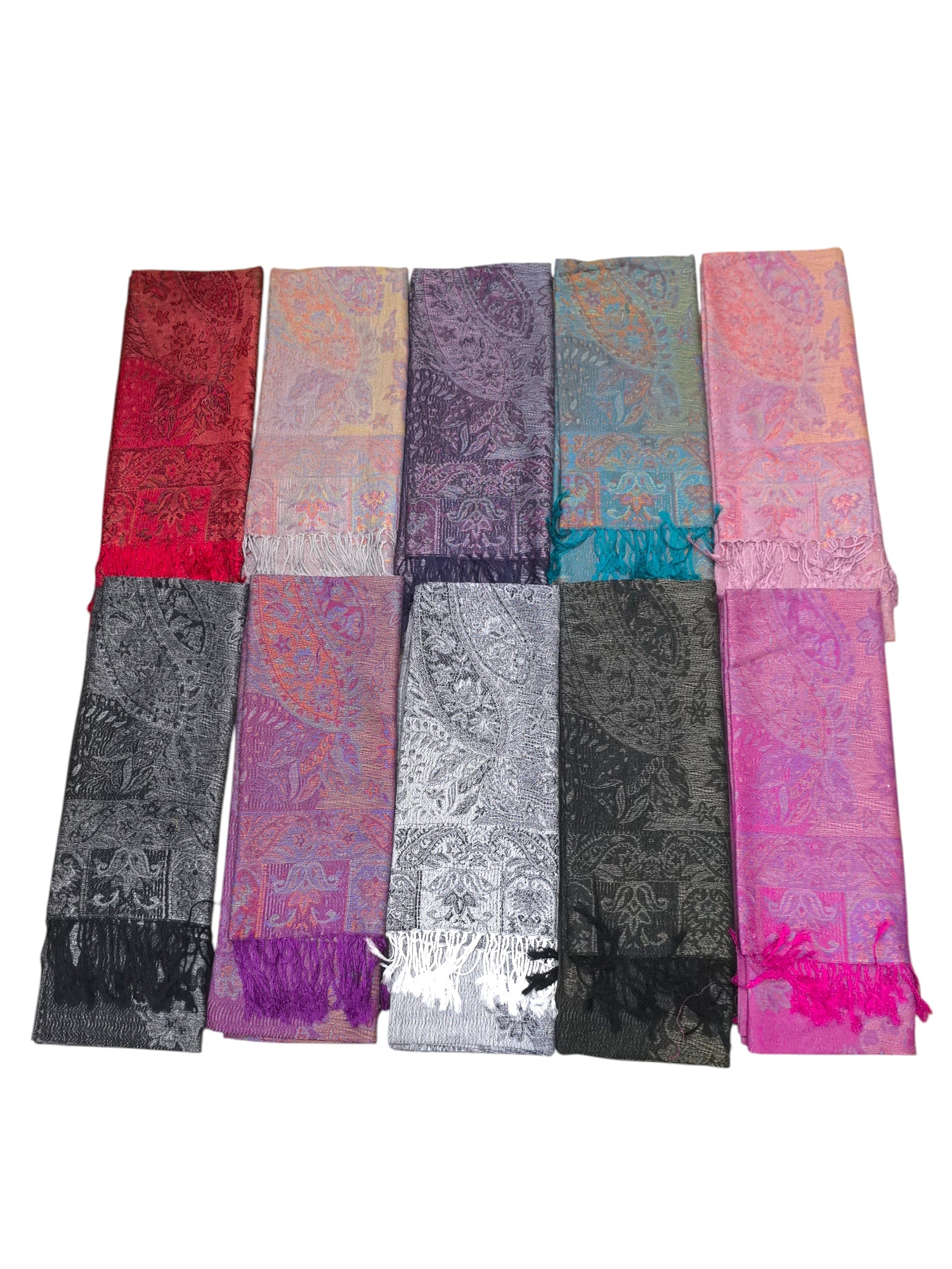 Châle Écharpe   paisley  (x12) #37