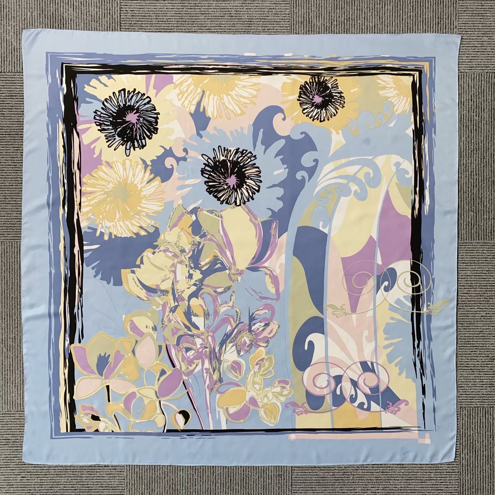 Foulard Carré touche soie  130×130cm (x6)#2