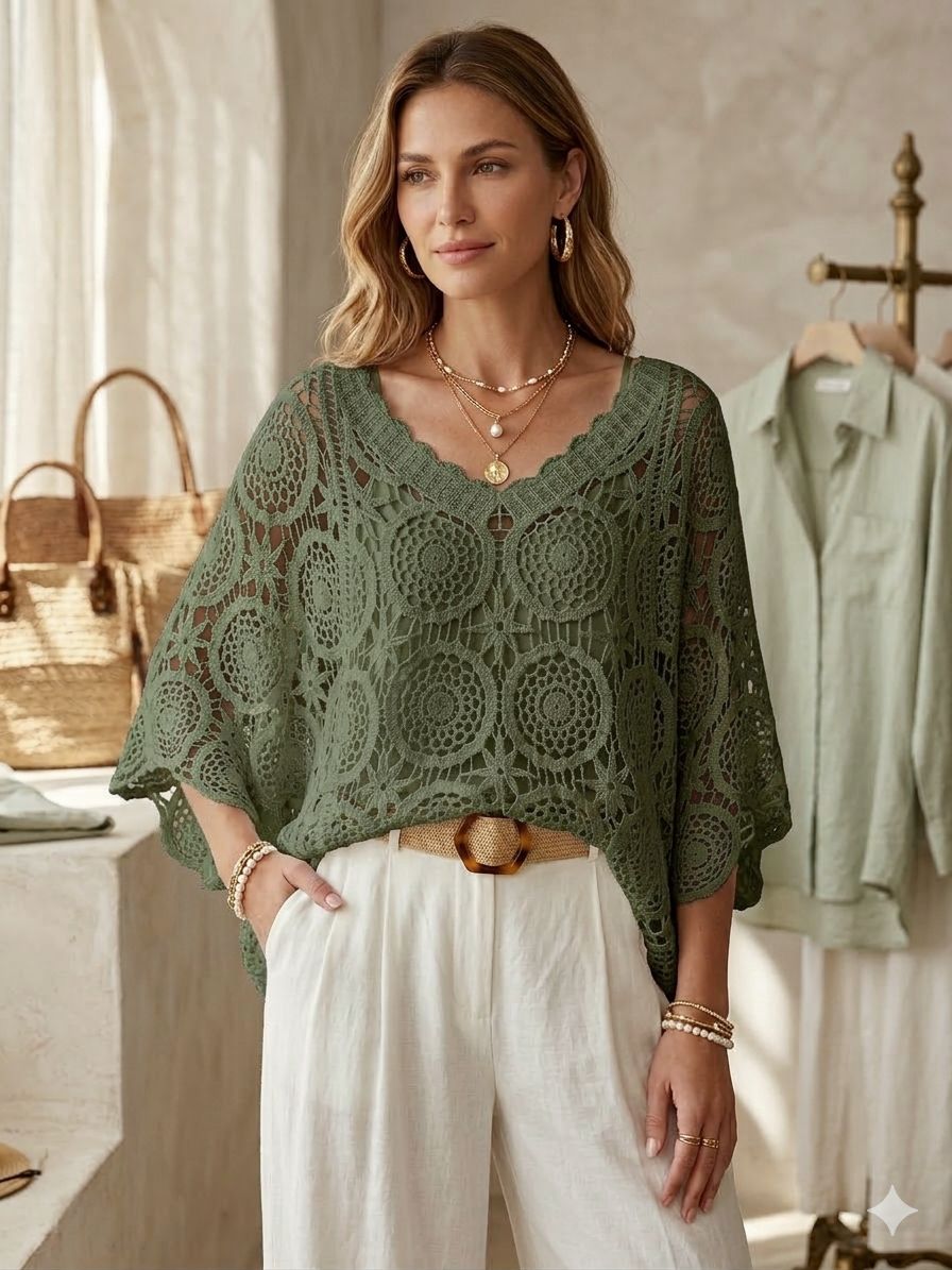Top Crochet 2 Pièces  (x6)