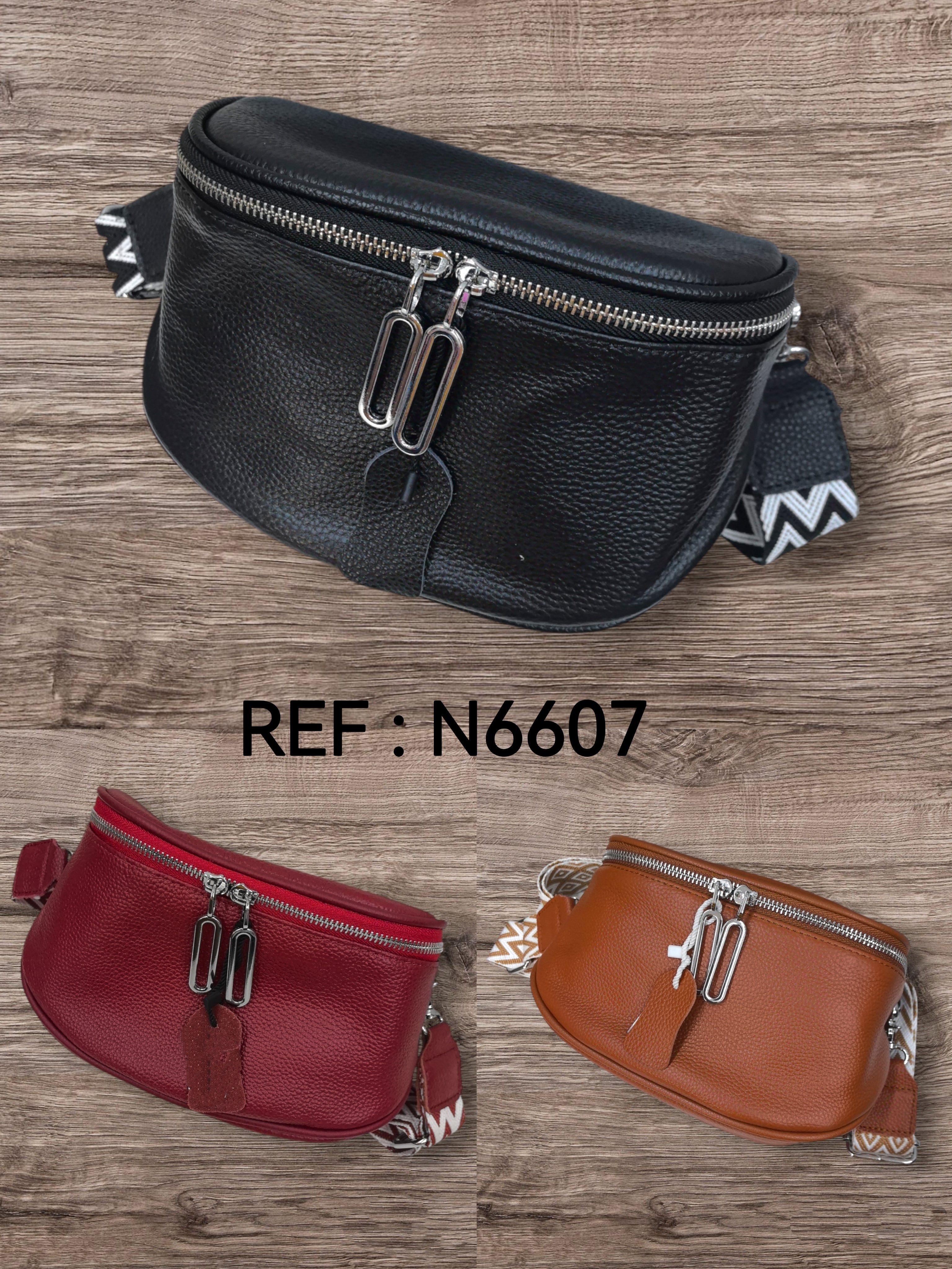 Sac bandoulières en  Cuir véritable Pour Femme (X6)