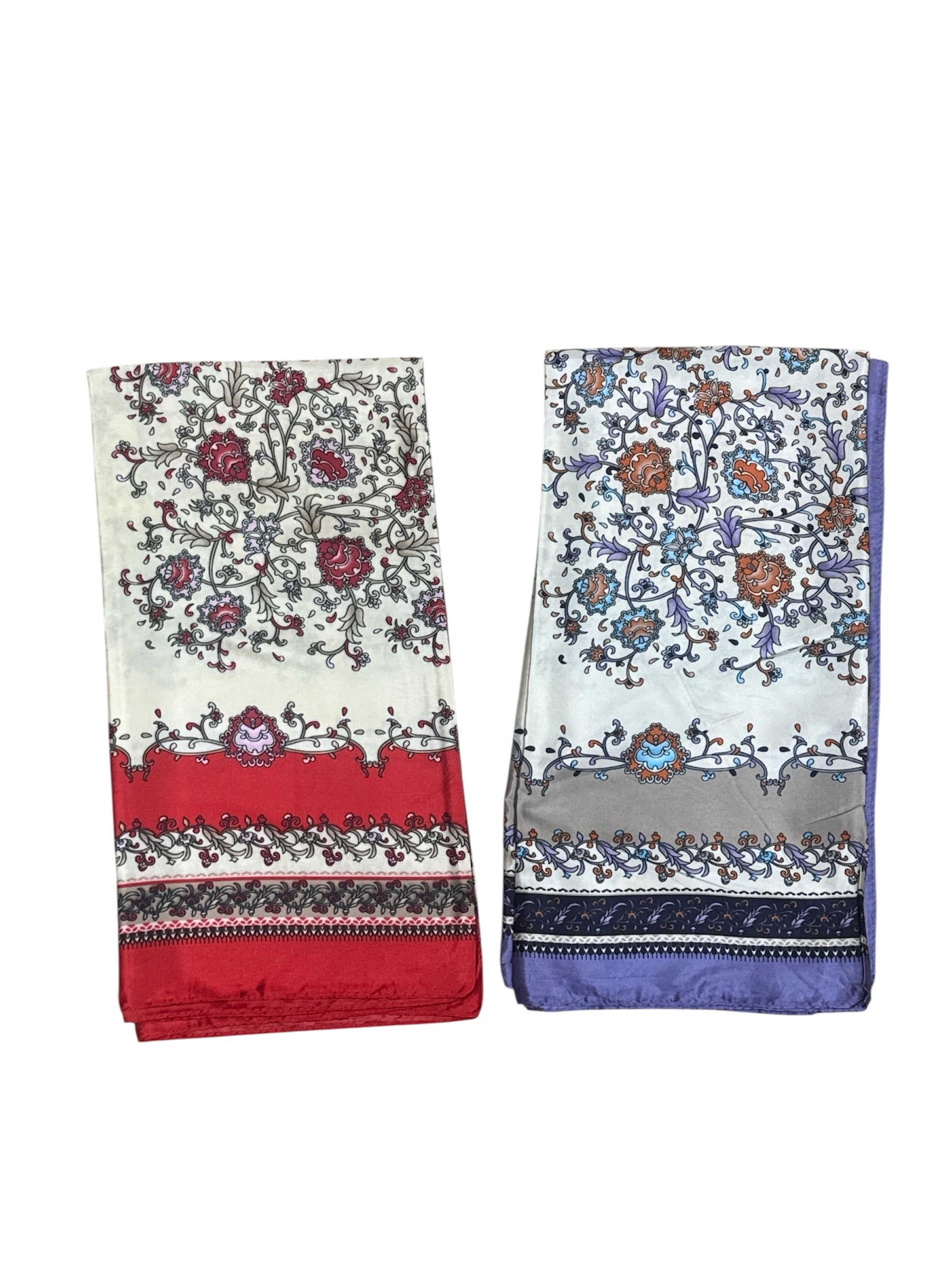 Foulard carré  90cm imprimé fantaisie (x10)#5