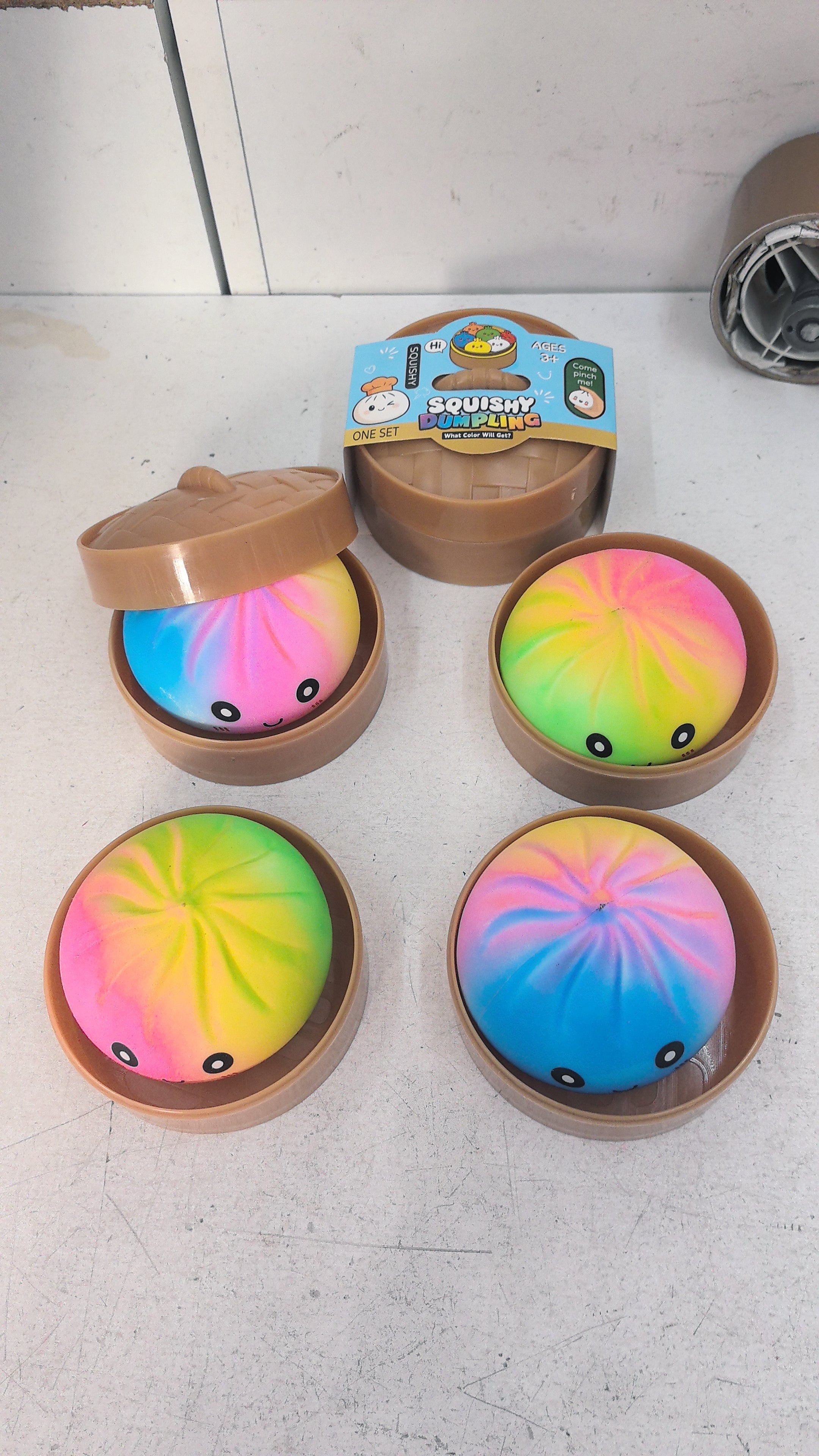Squishy anti-stress moelleux Squishy Dumpling Kawaii (x12)