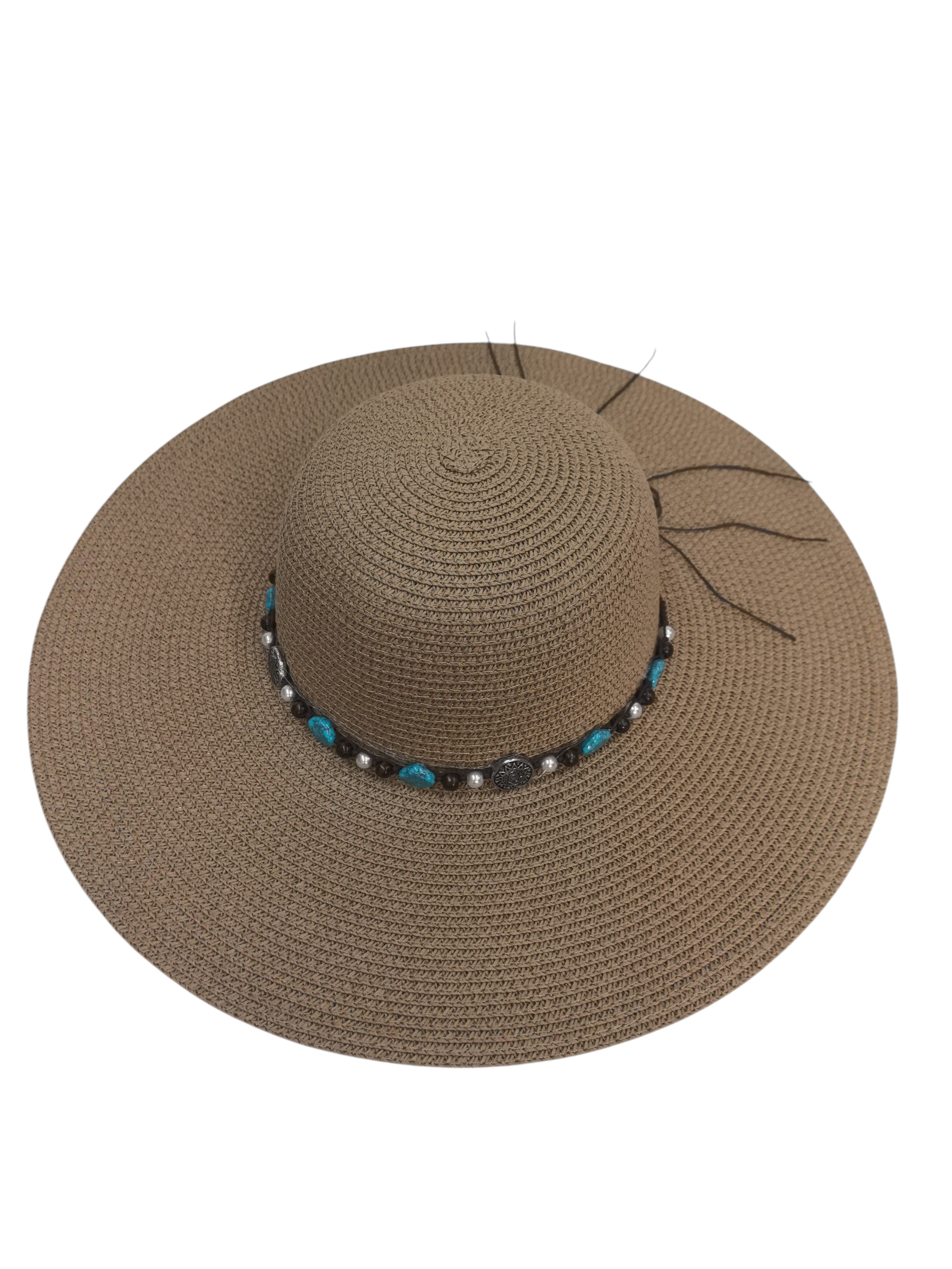 Chapeau de paille à large bord(x12)#2