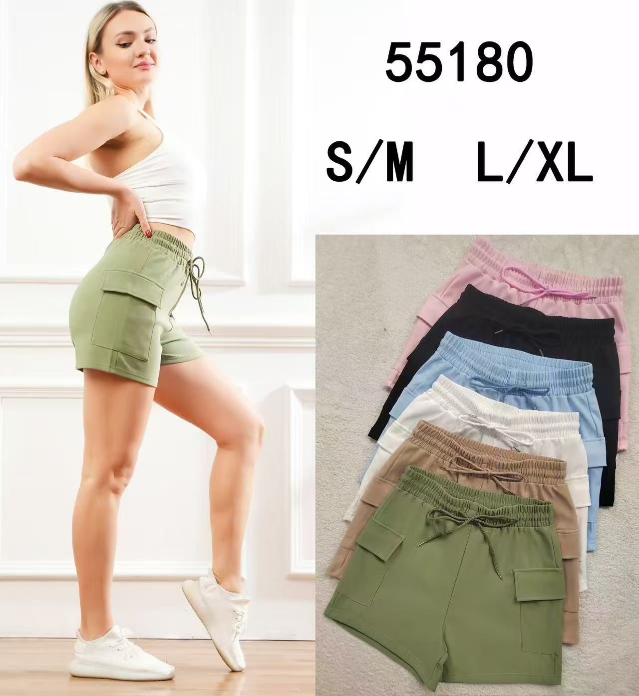 Short poche cargo uni été coloré (x12)