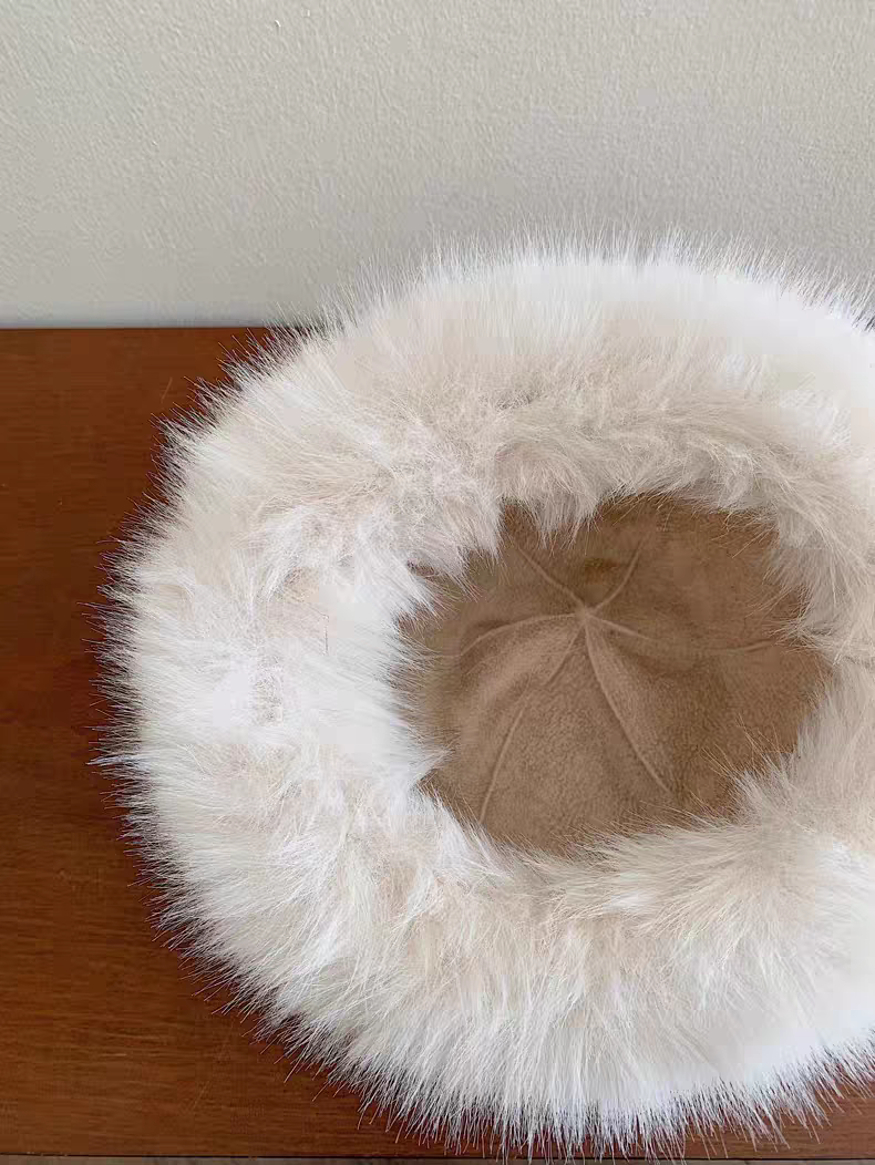 Chapeau en fausse fourrure doux (x12)#1