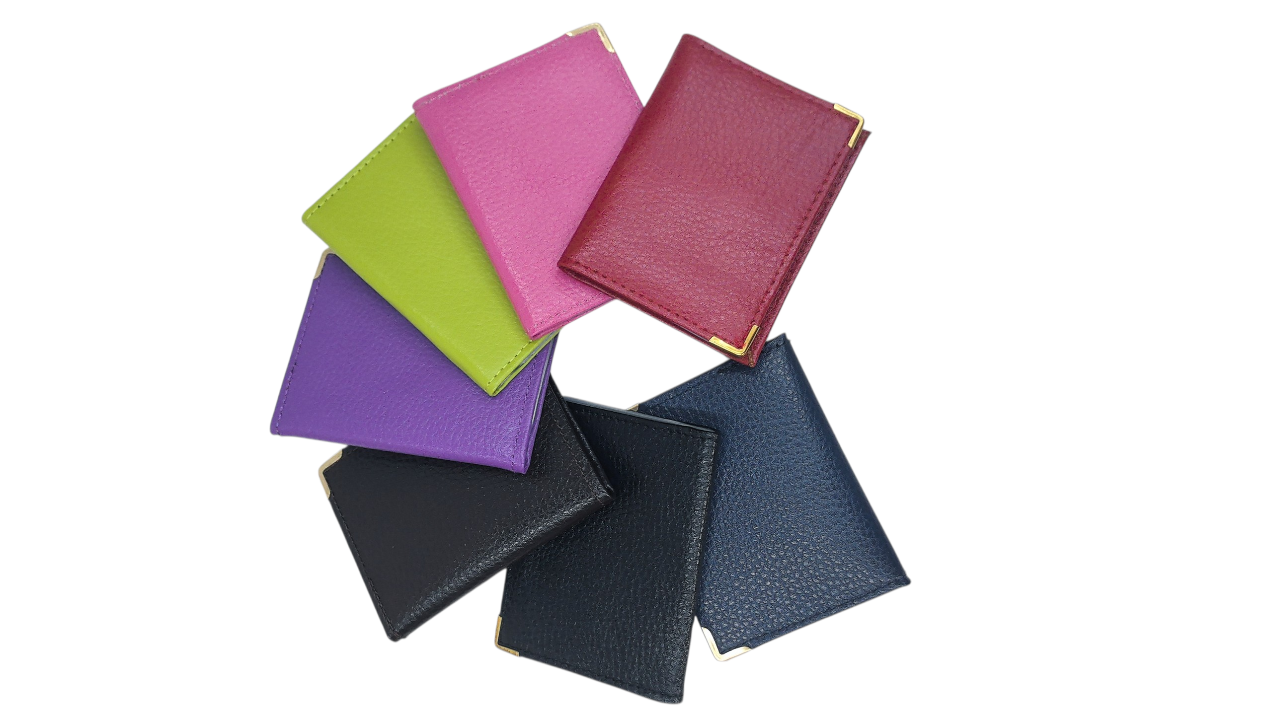 Porte-carte Croûte de cuir de vachette #N-301 (x12)