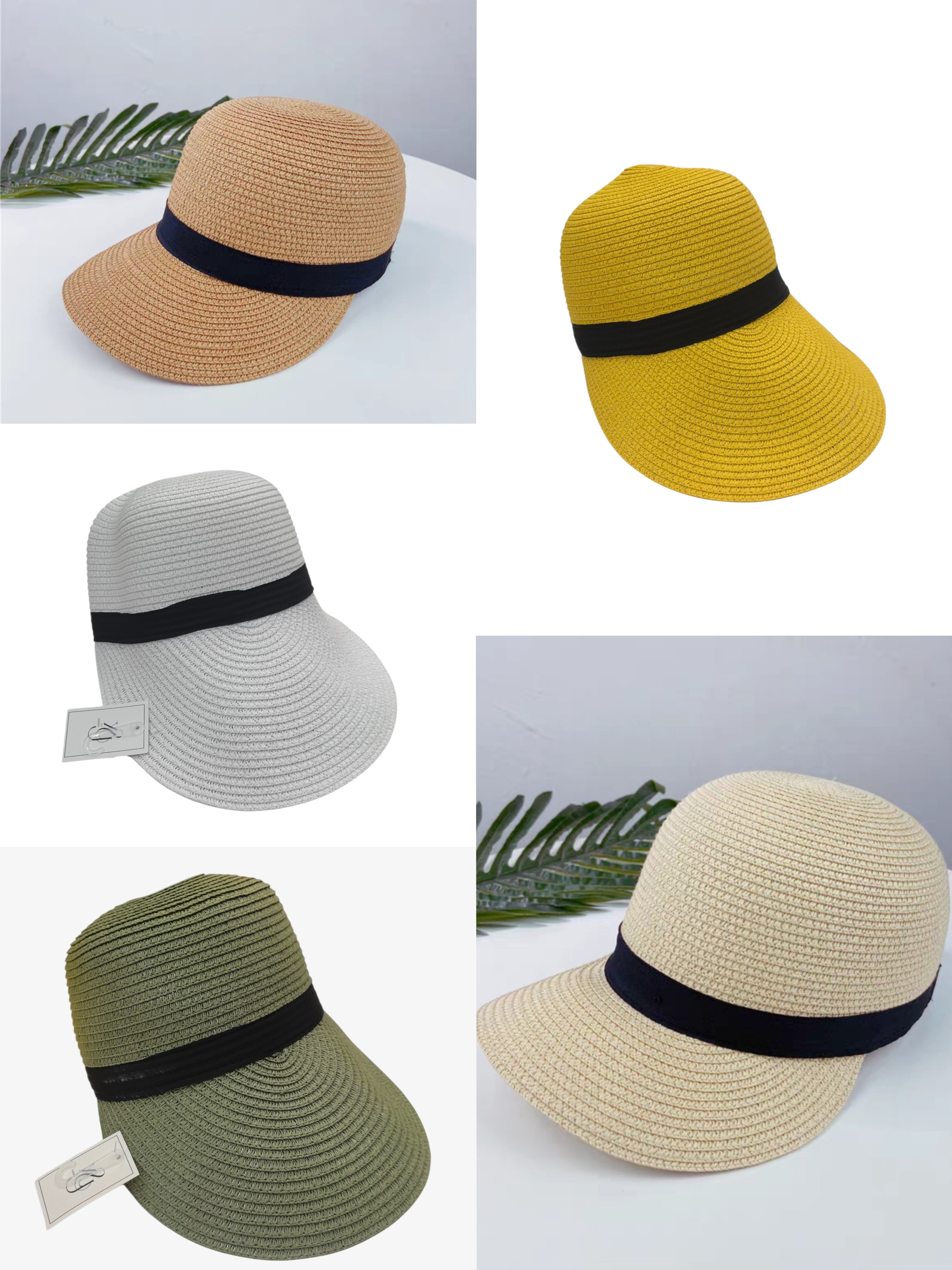 Chapeau Casquette paille femme (x12) #01