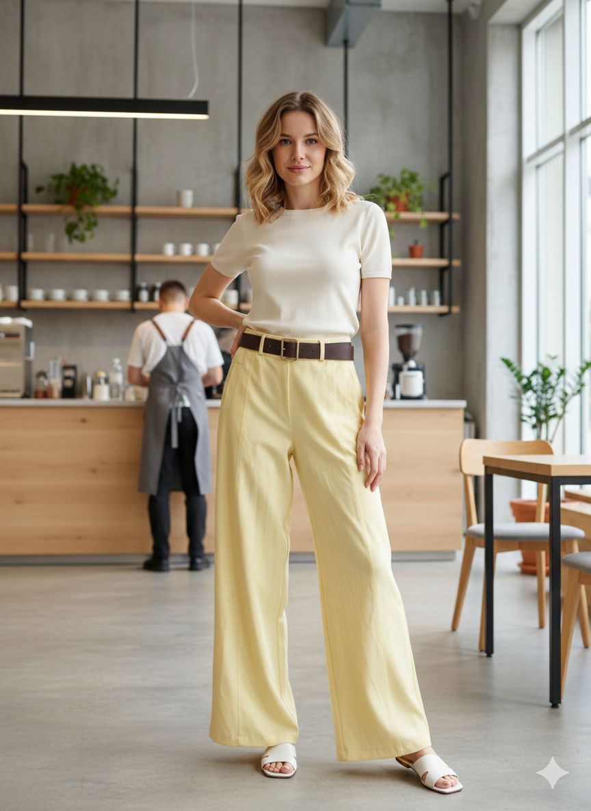 Pantalon Large Fausses poches (x6)