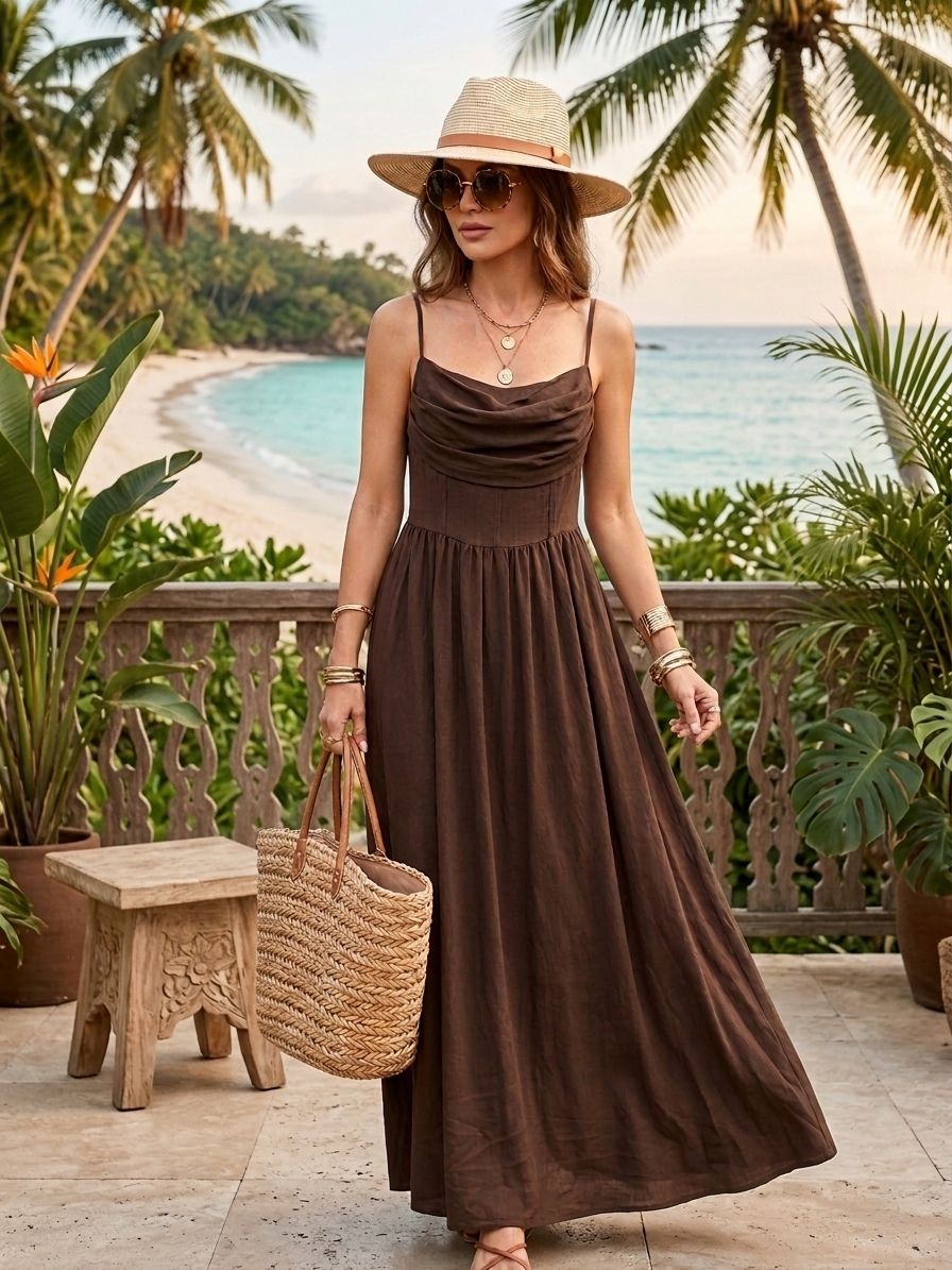 Robe Longue À Bretelles (x6)