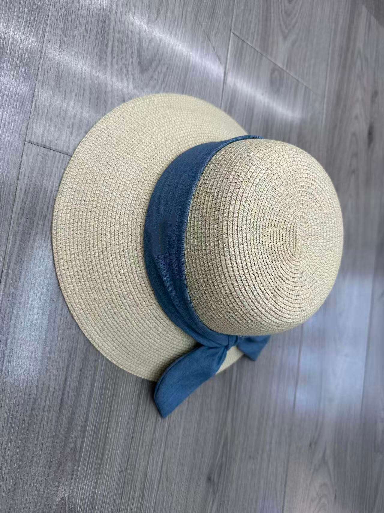 Chapeau paille ruban Noeud(x12)#11