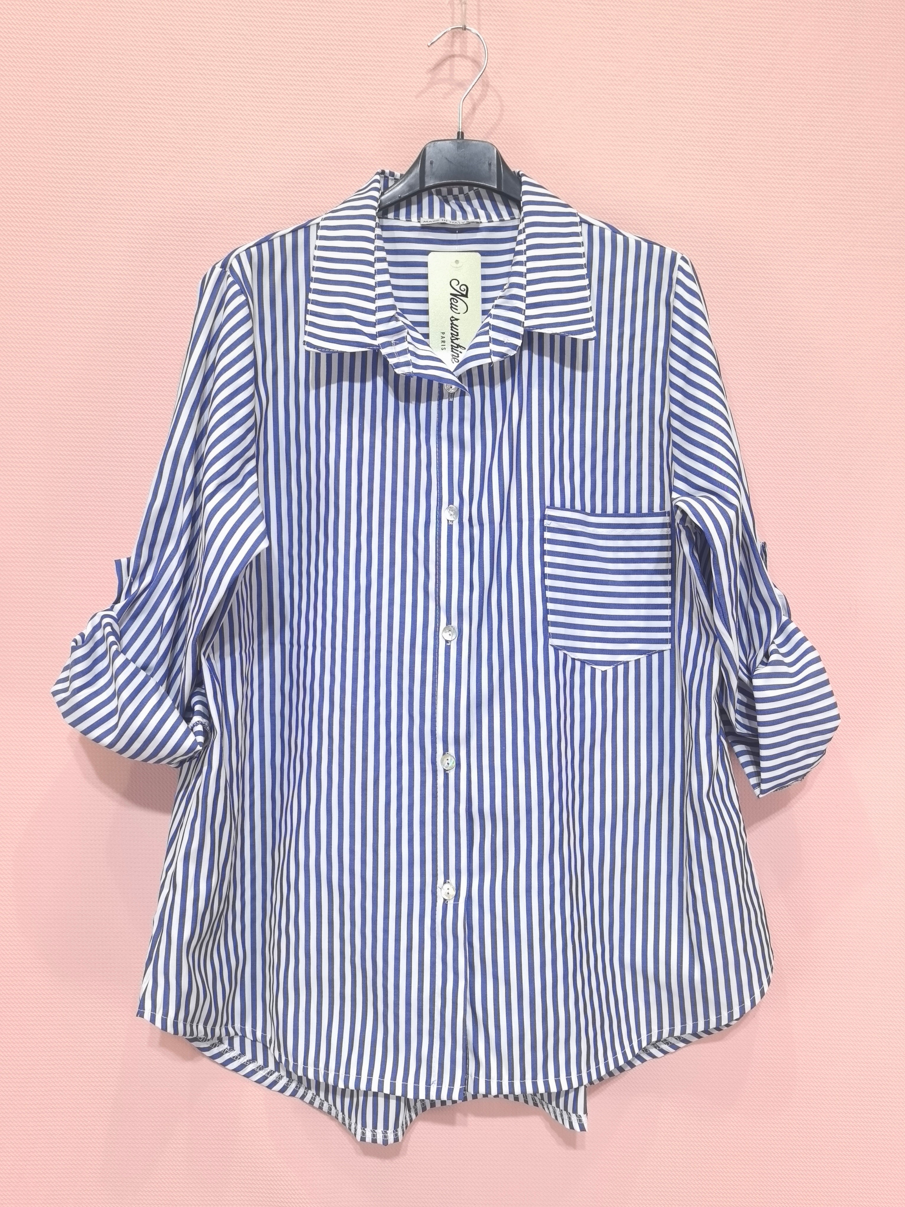 Chemise rayée en coton léger (x6)