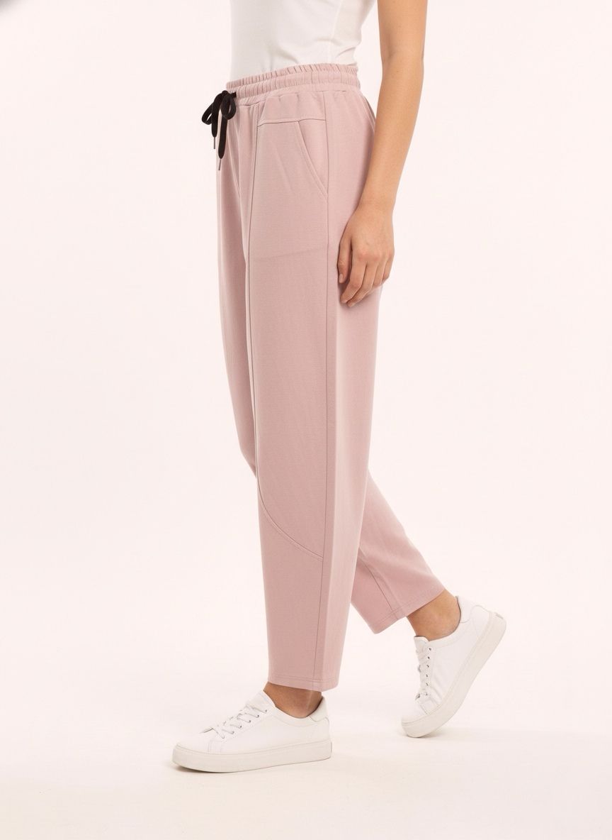 Pantalon carotte à taille élastique (x6)