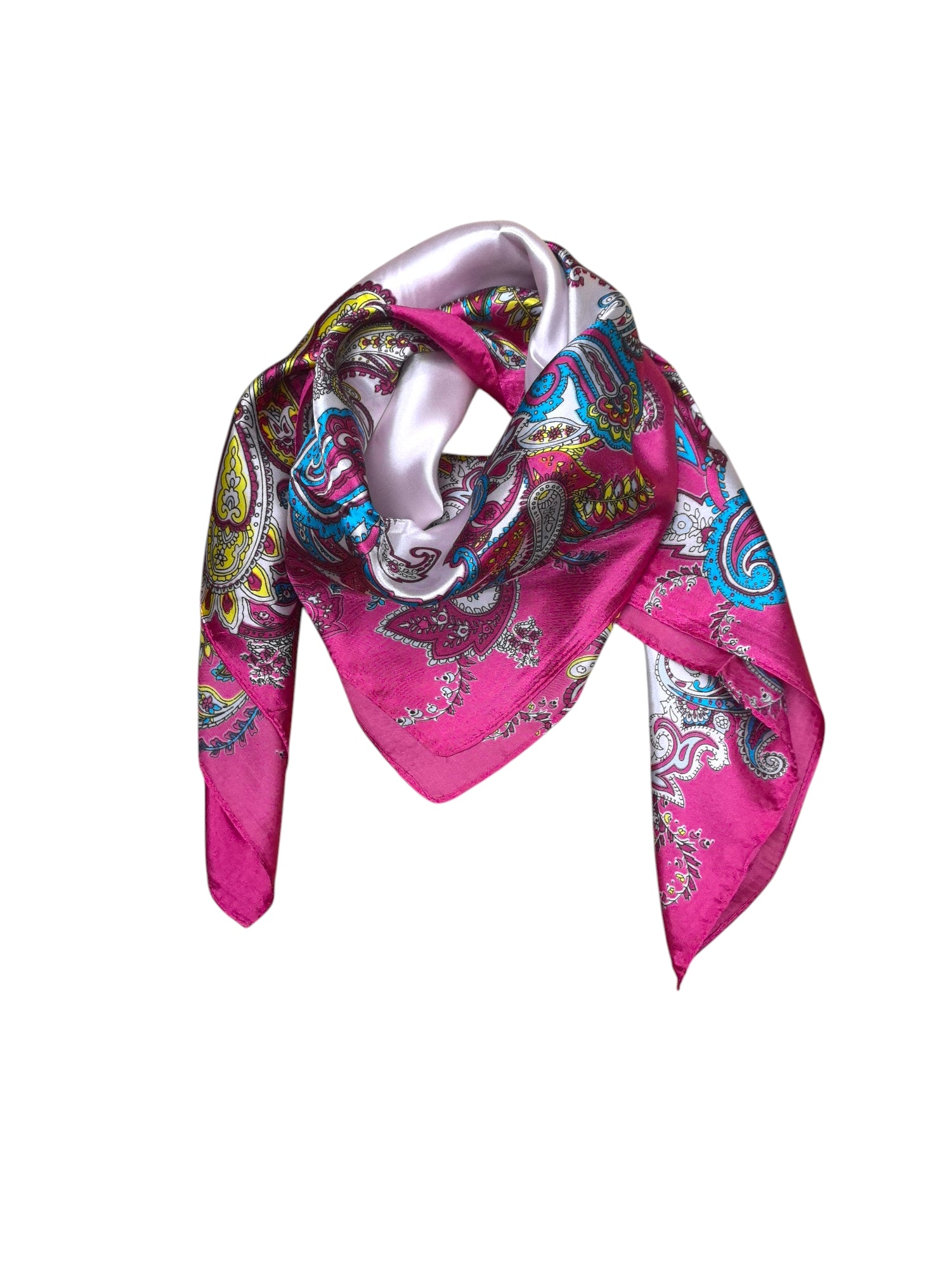 Foulard carré  90cm imprimé fantaisie (x10)#20