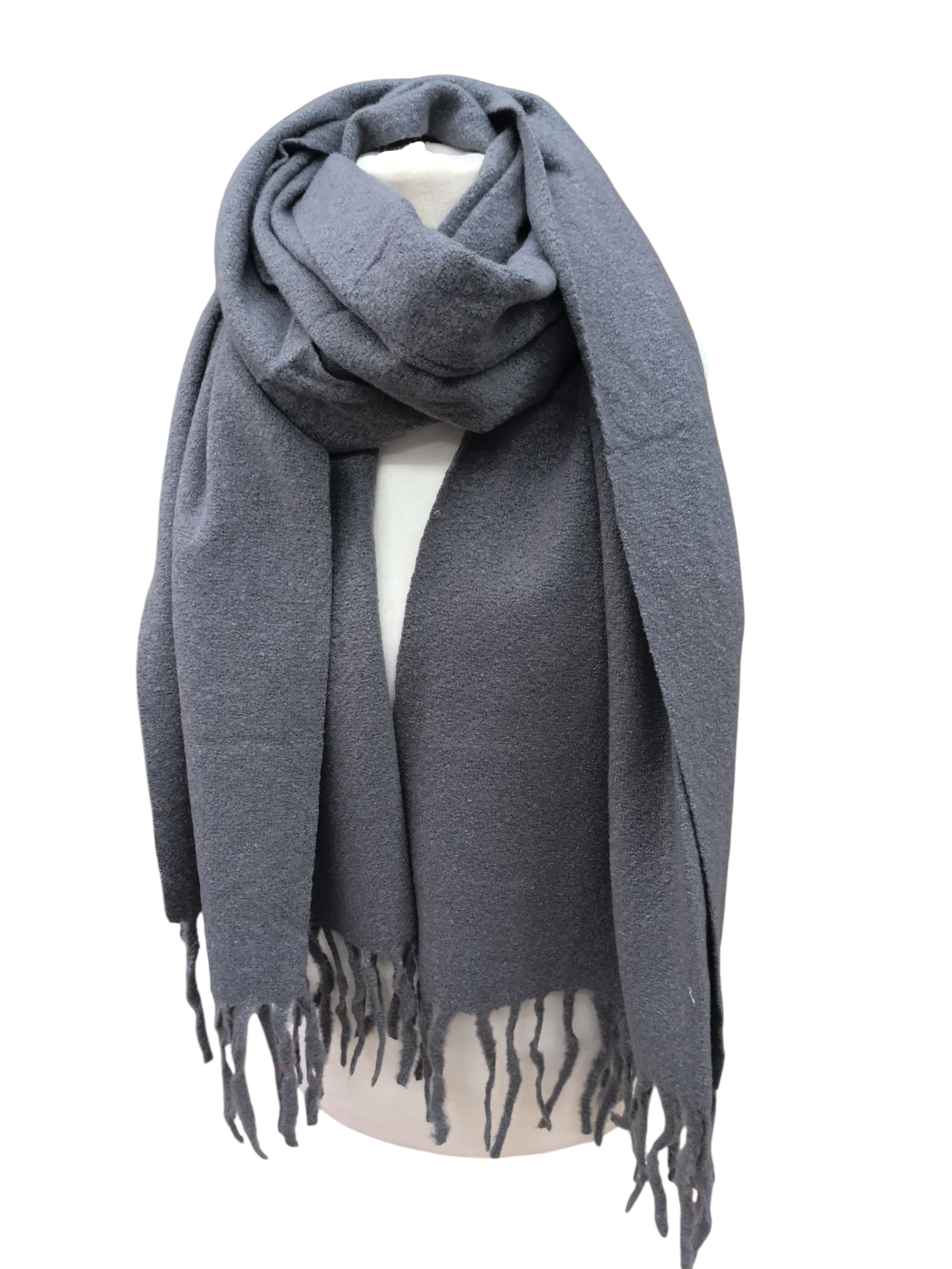 Écharpe châle couleur  unie (x12)#47