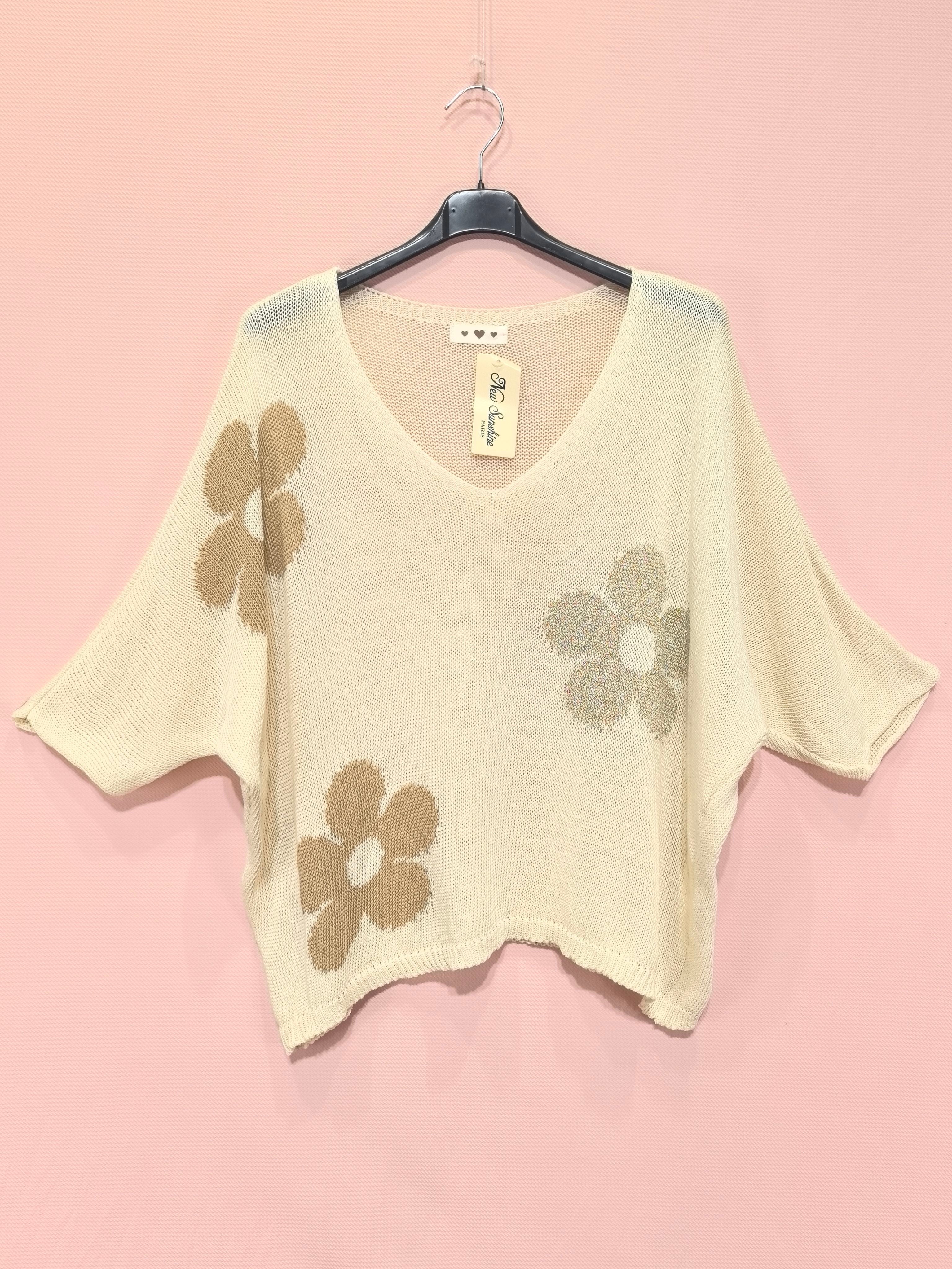 Un pull à manches chauve-souris(x8)