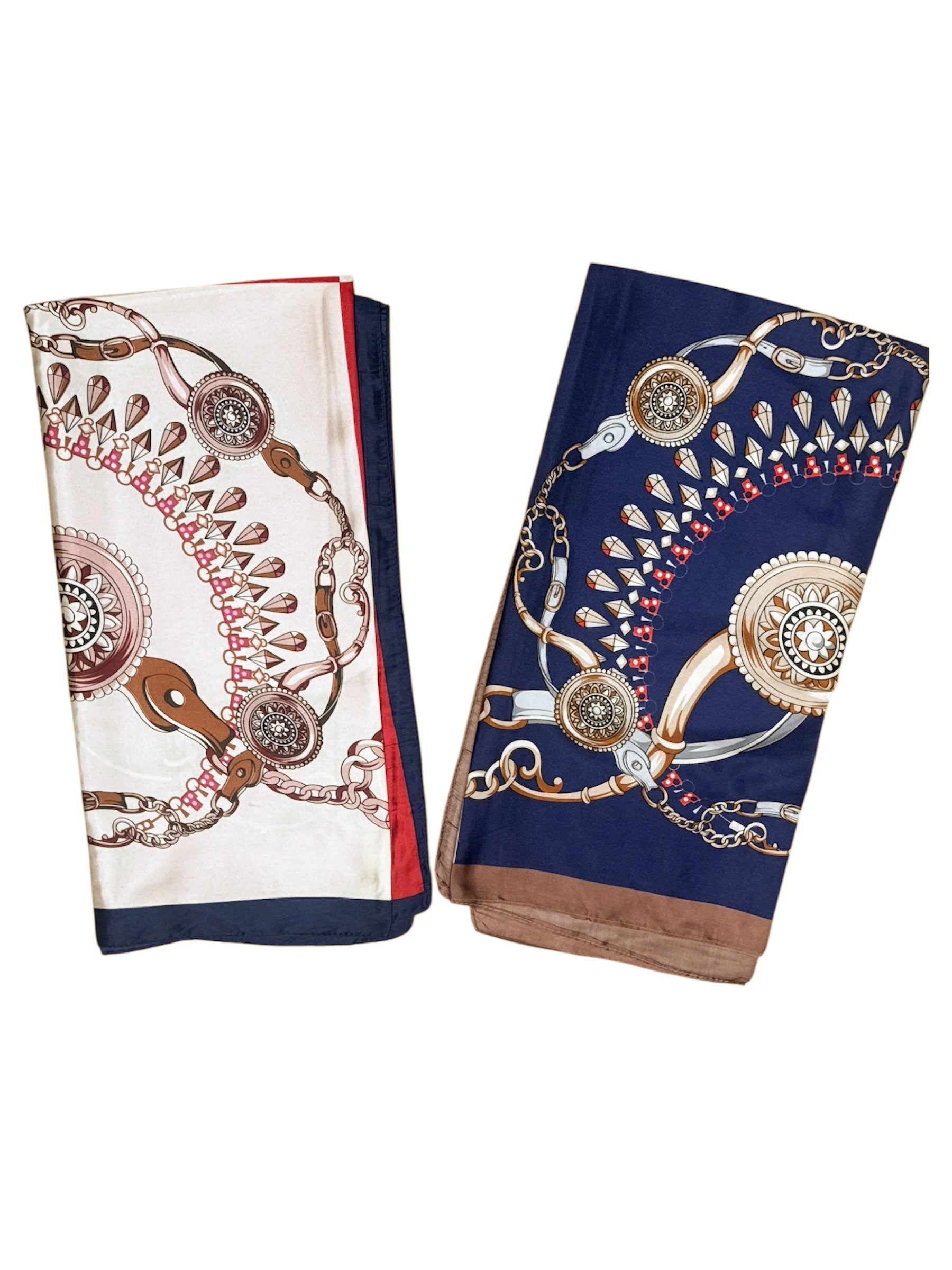 Foulard carré  90cm imprimé fantaisie (x10)#15
