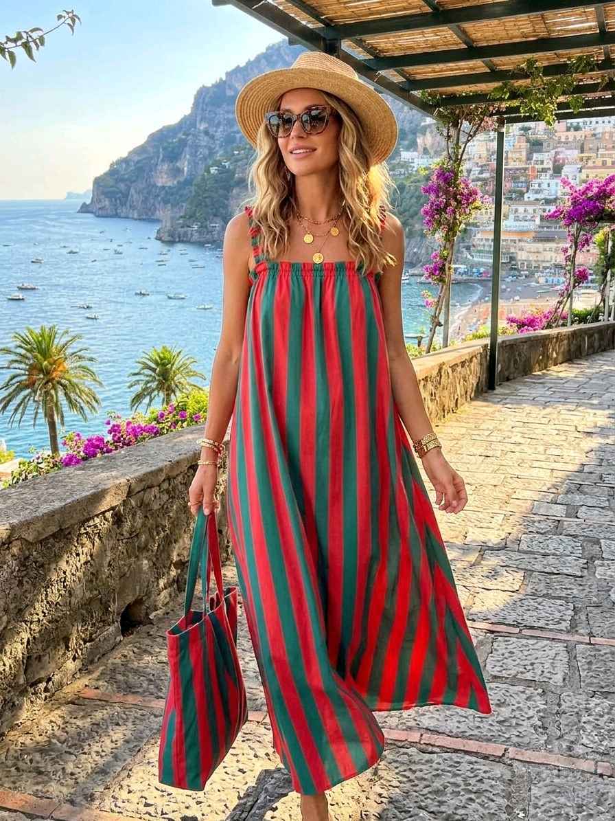 Robe Longue Avec Sac (x6)