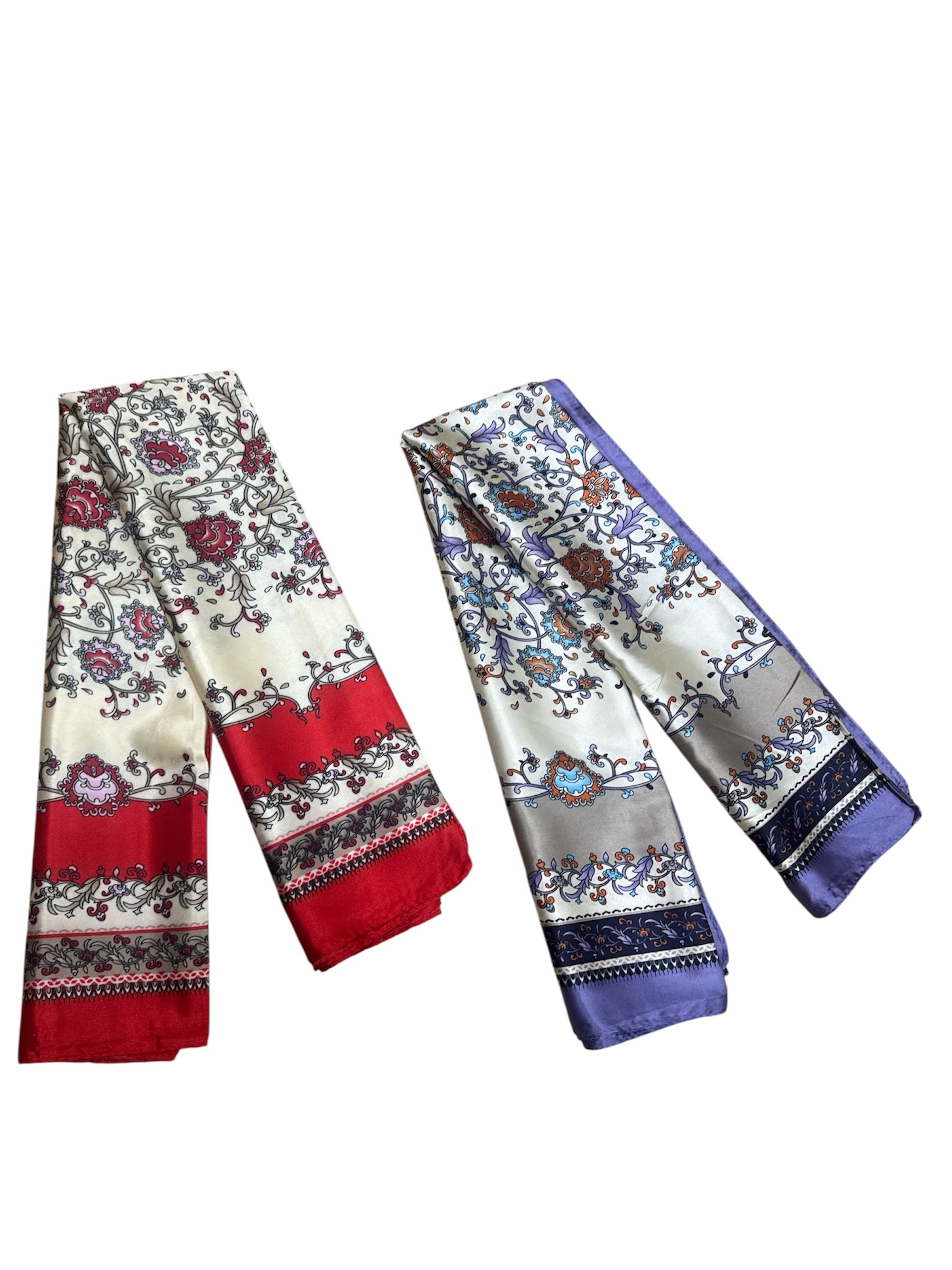Foulard carré  90cm imprimé fantaisie (x10)#5