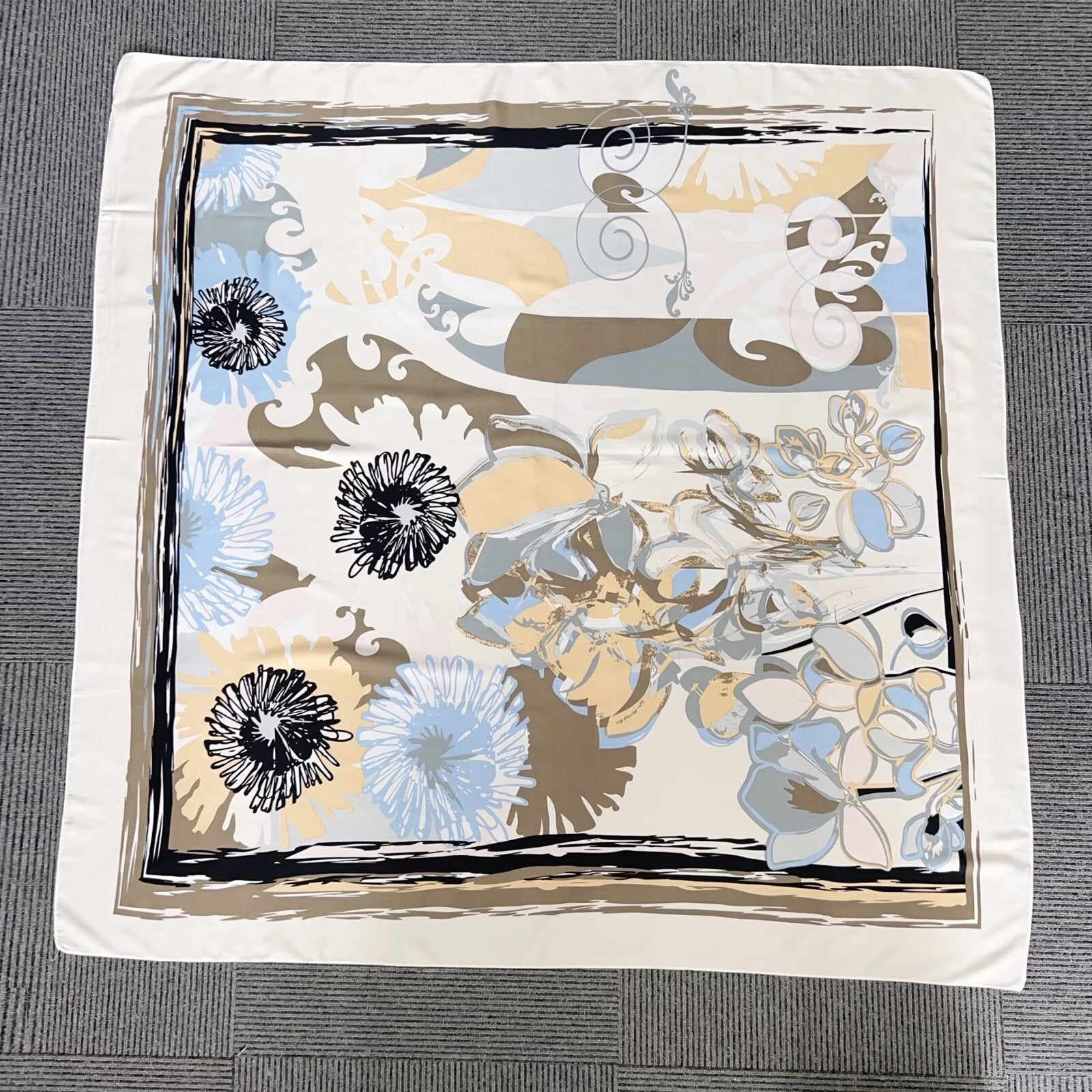 Foulard Carré touche soie  130×130cm (x6)#2