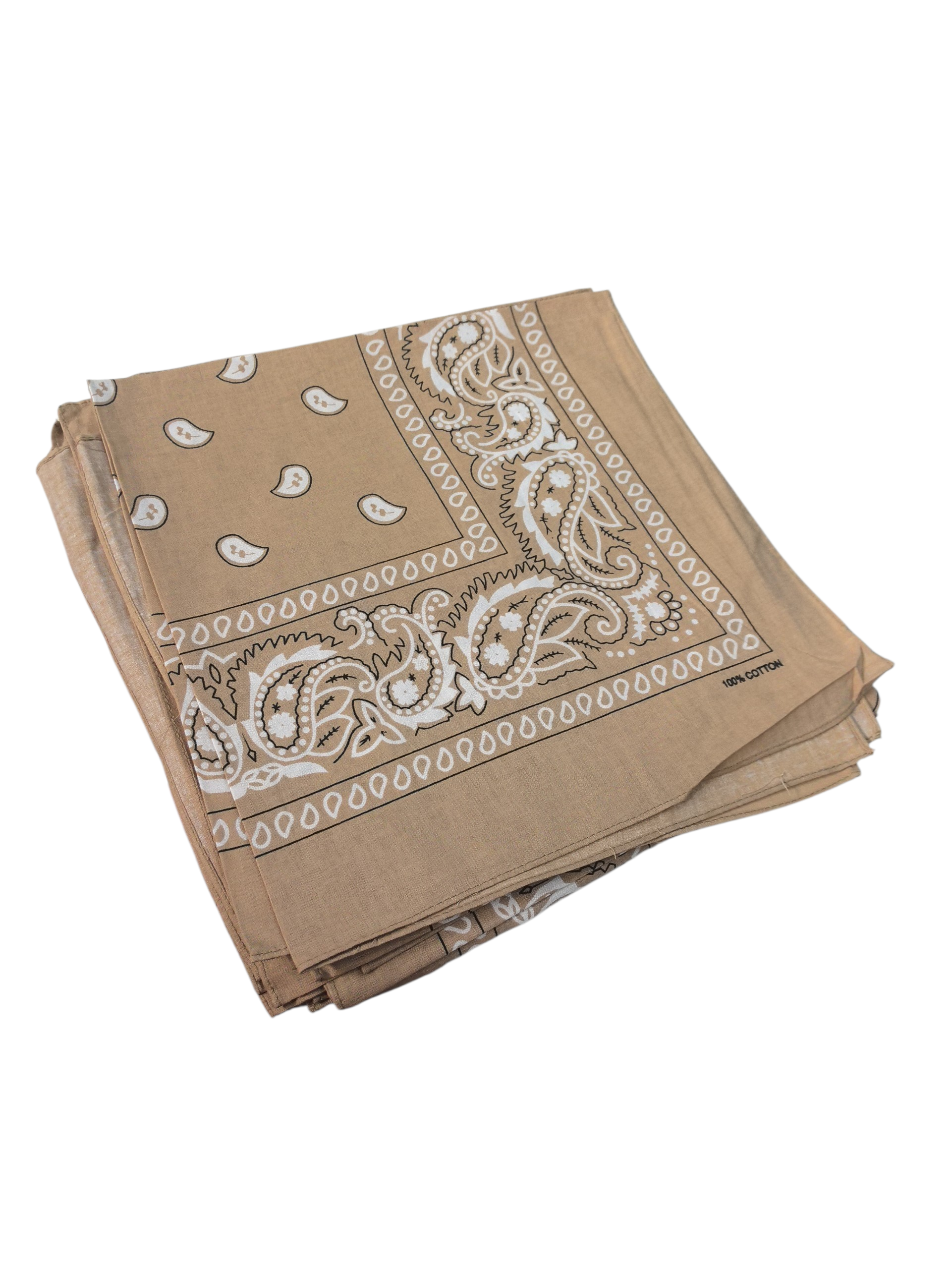 Bandana 100% coton Motif Paisley  (x12)