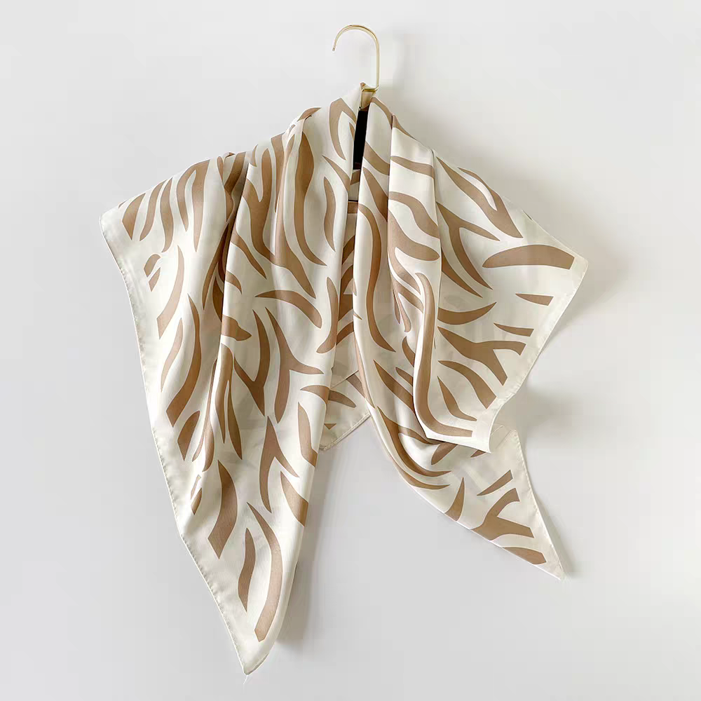 Foulard carré  90cm imprimé fantaisie (x10)#84