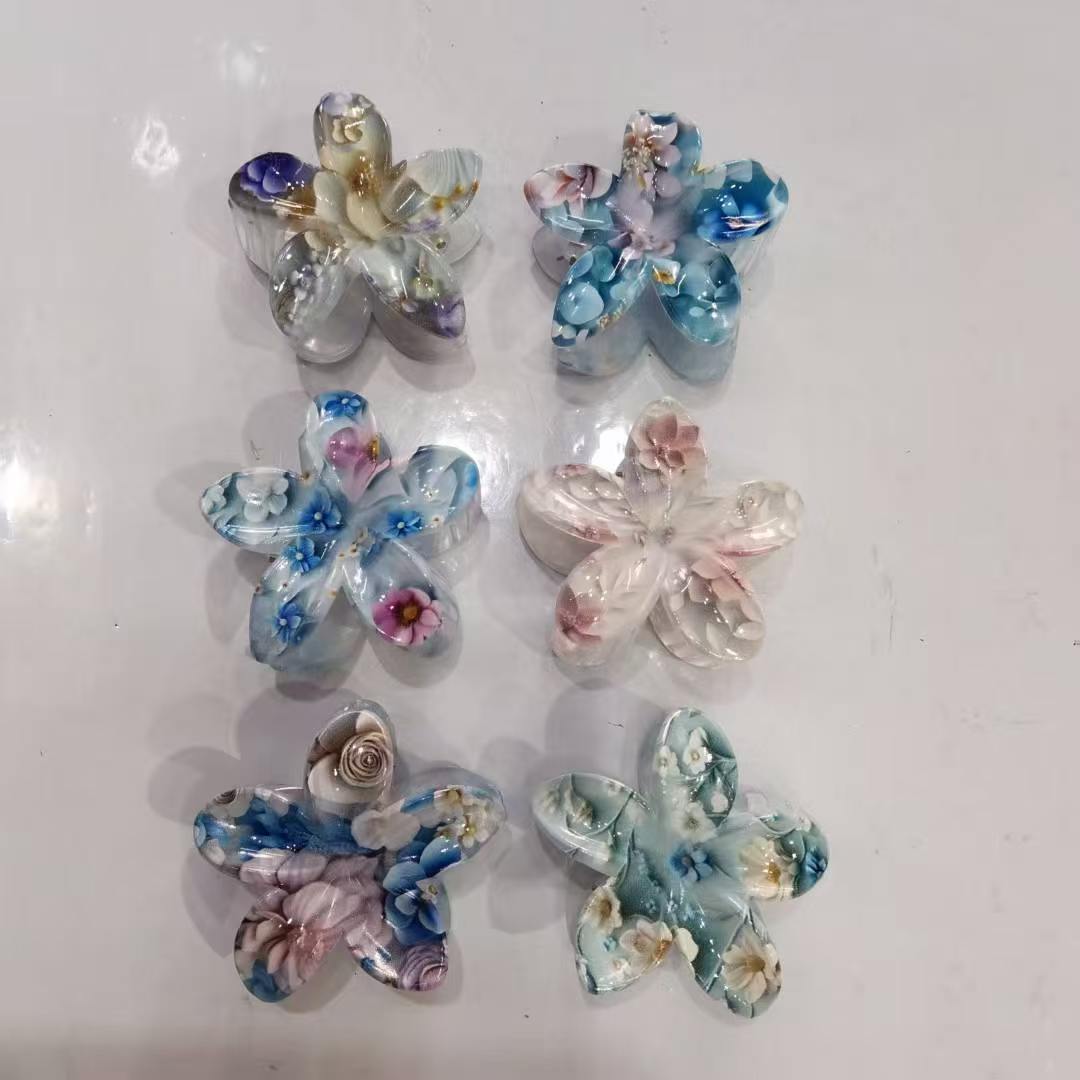 pinces  cheveux  forme  fleur (x12)#38
