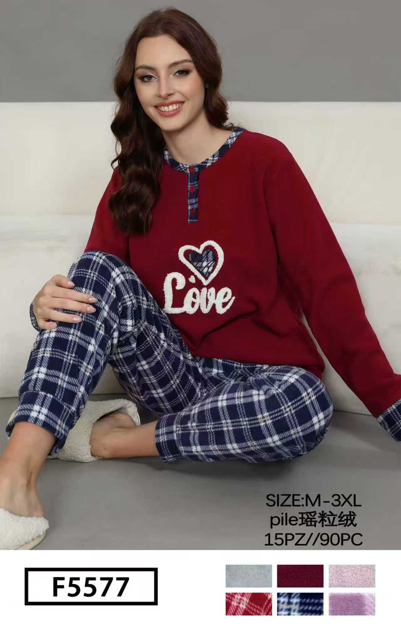 Ensemble pyjama  polaire tailles Couleur mélanges (x15)#F5164