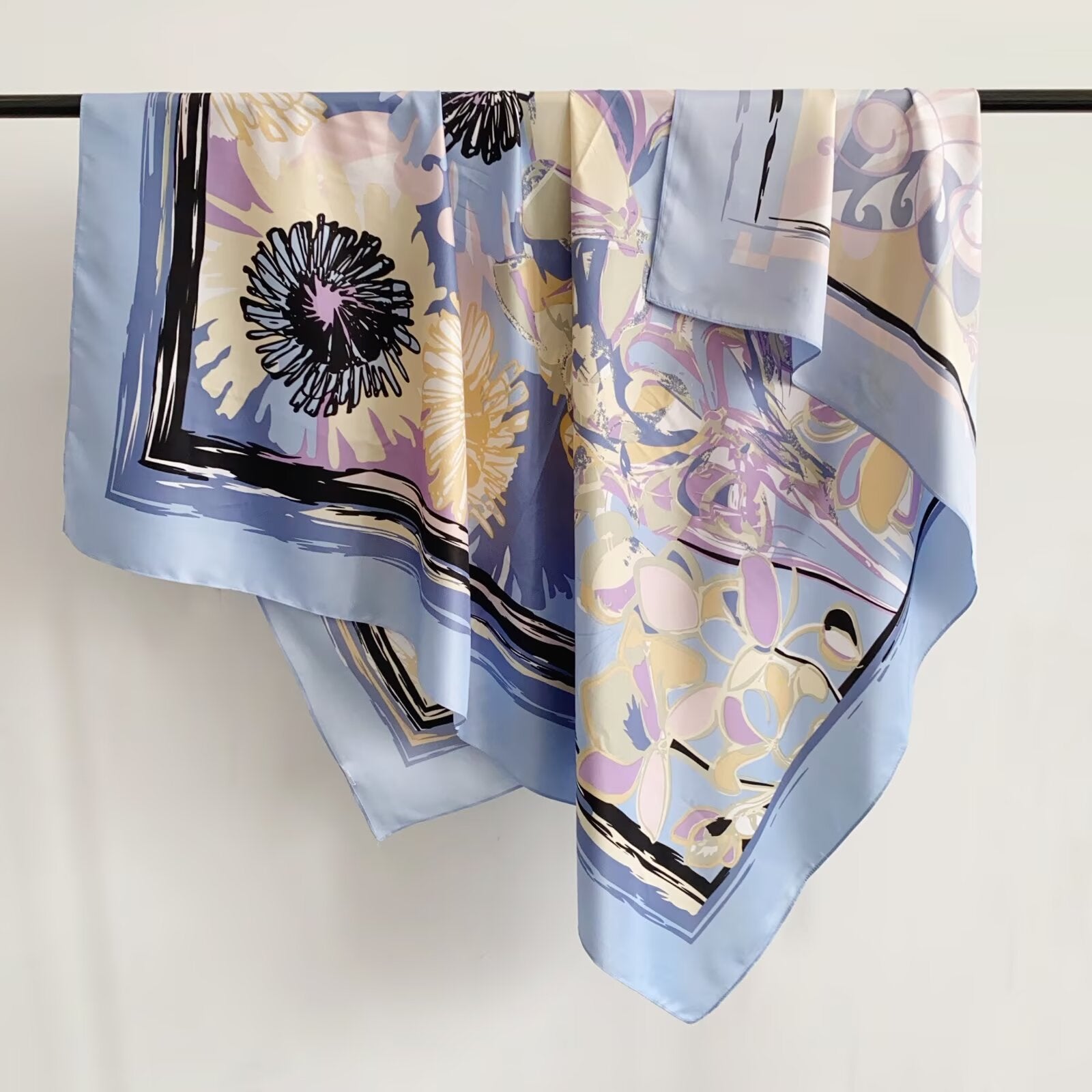 Foulard Carré touche soie  130×130cm (x6)#2