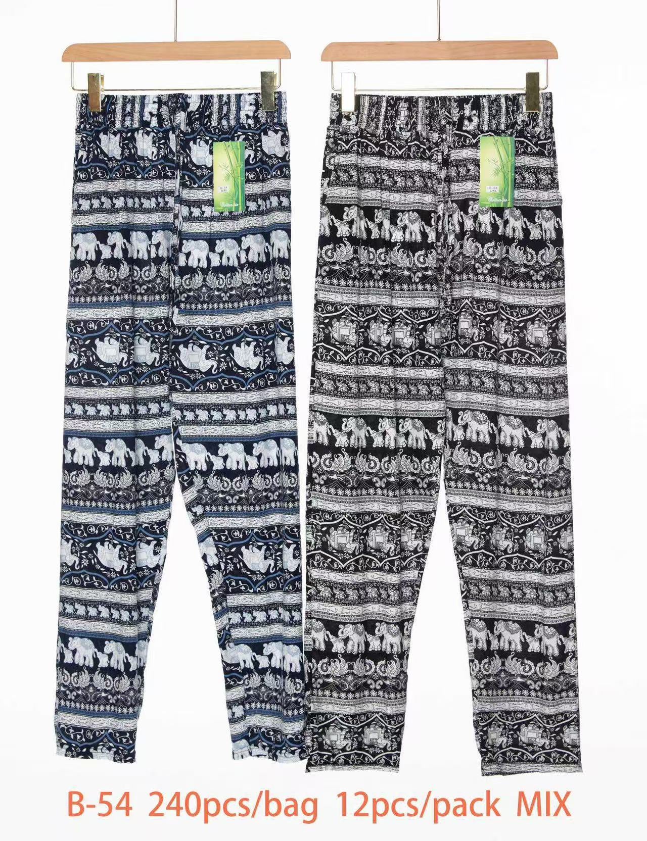 Pantalon Fluide Imprimé  (x12)#54