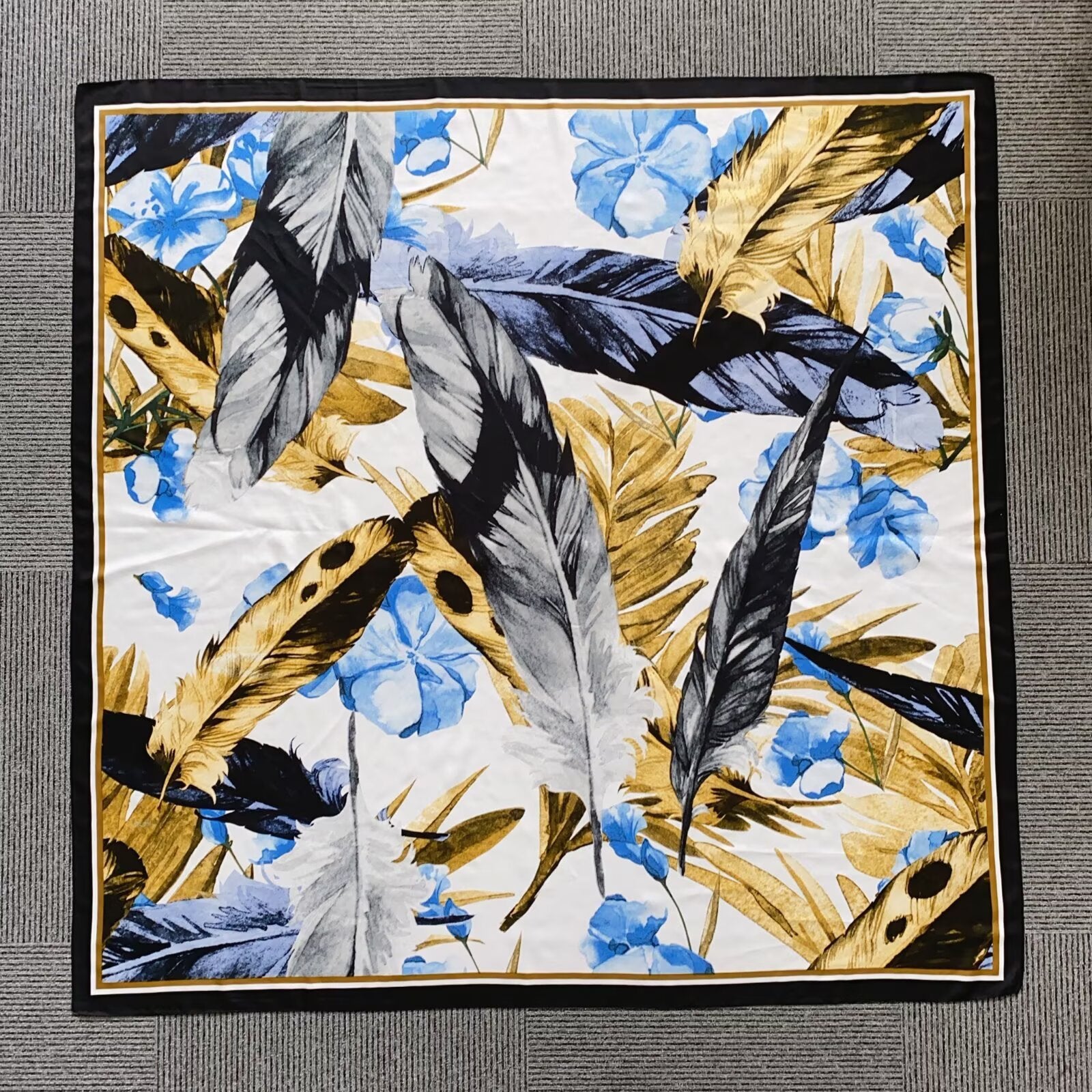 Foulard Carré touche soie  130×130cm (x6)#6