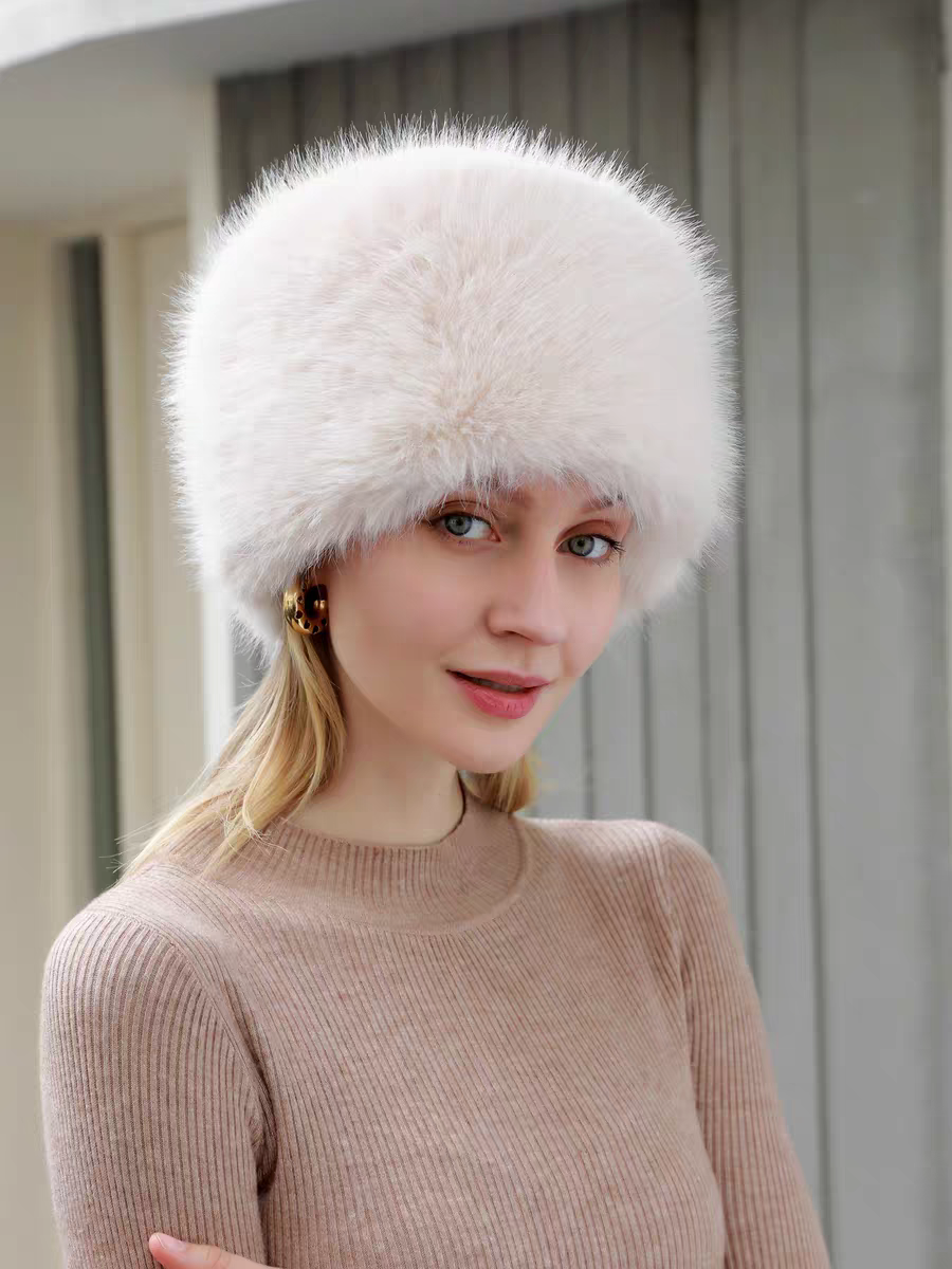 Chapeau bob en fausse fourrure doux (x12)#4