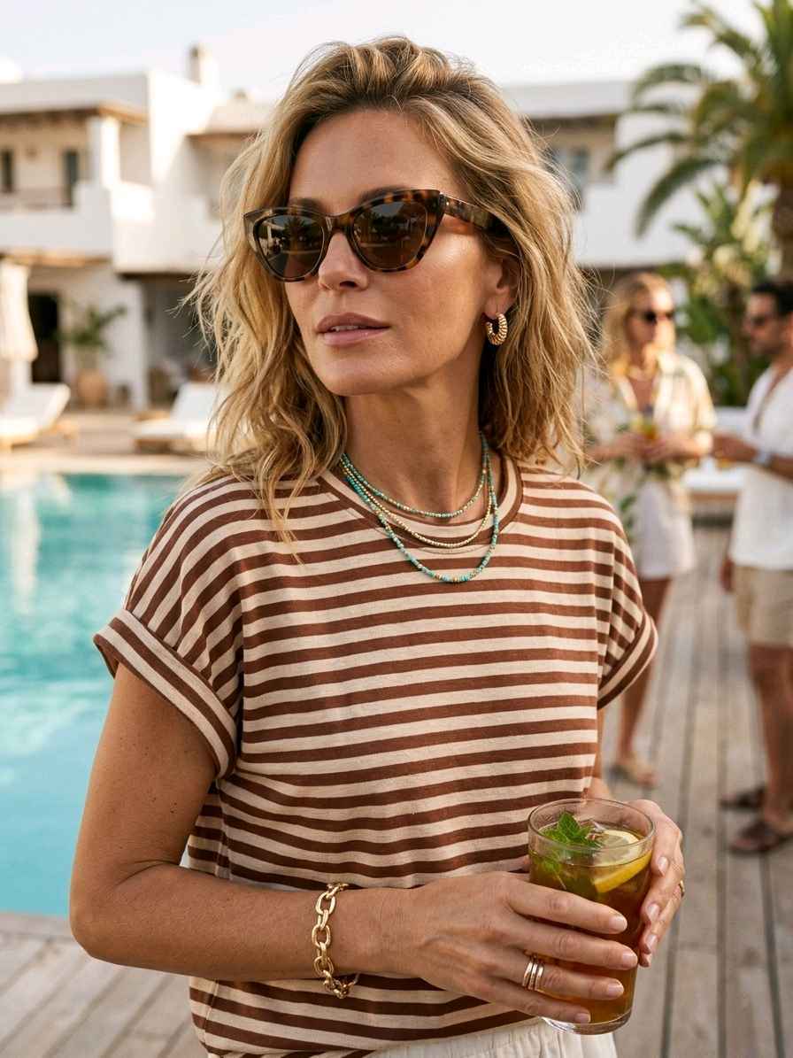 T-shirt À Rayures (x8)