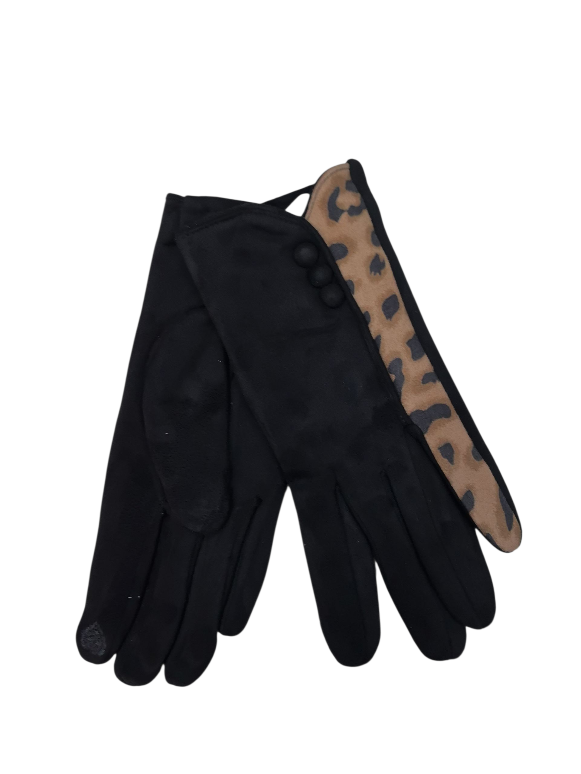Gants tactiles motif imprimé léopard (x12)