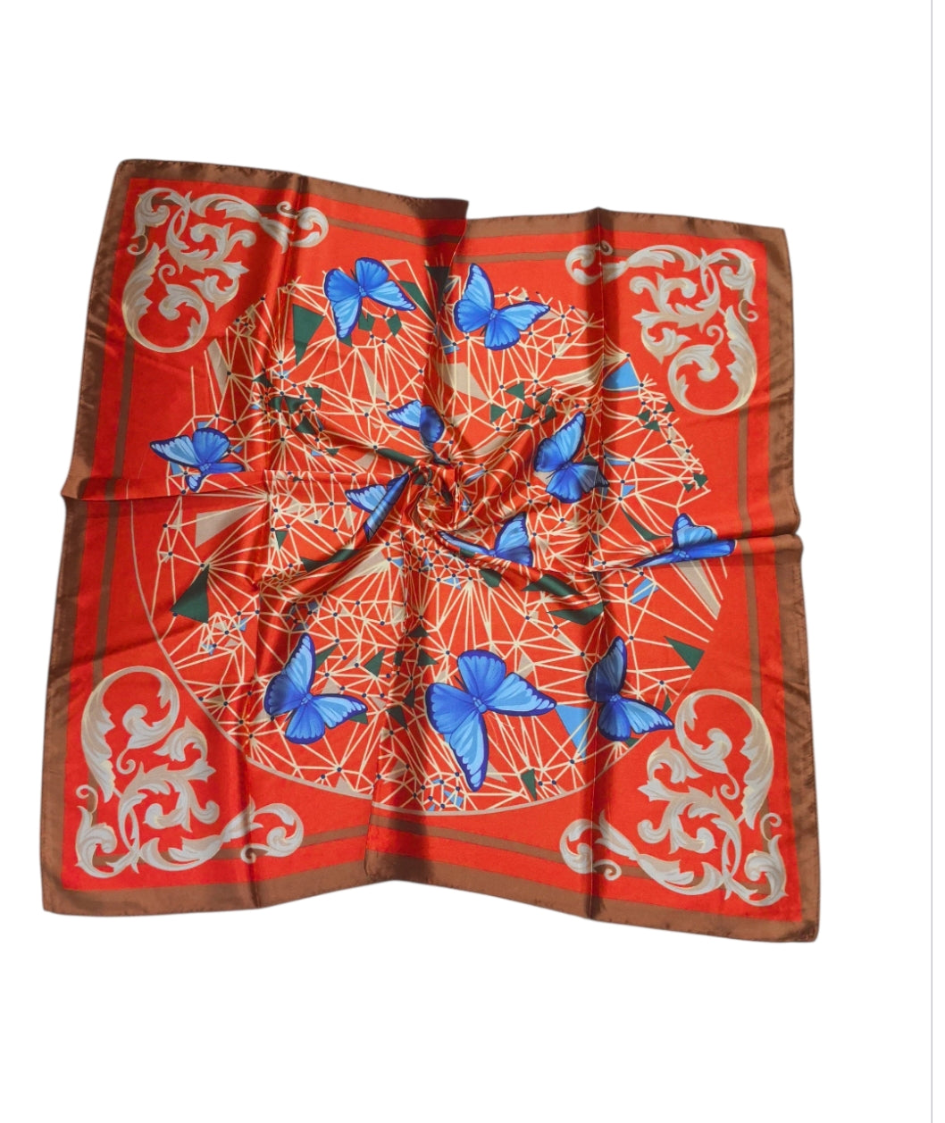 Foulard carré  90cm imprimé fantaisie (x10)#72