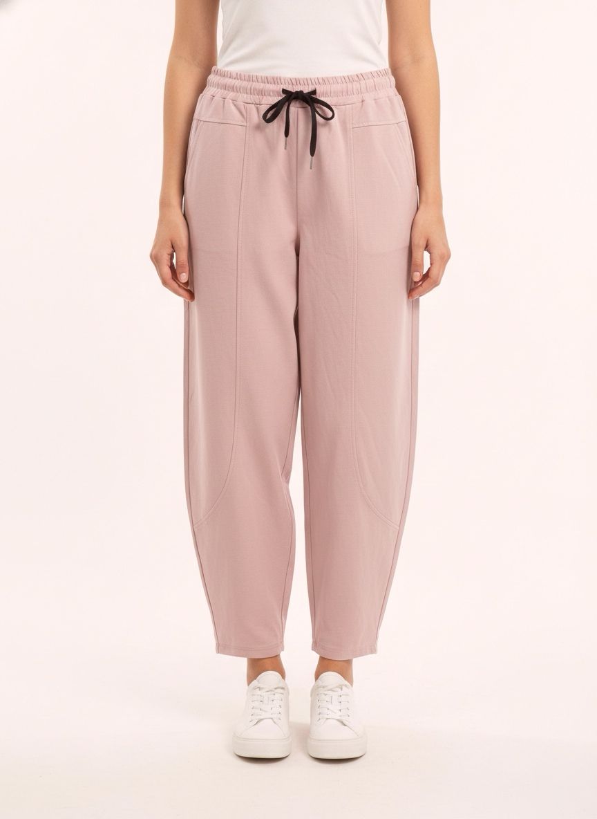 Pantalon carotte à taille élastique (x6)