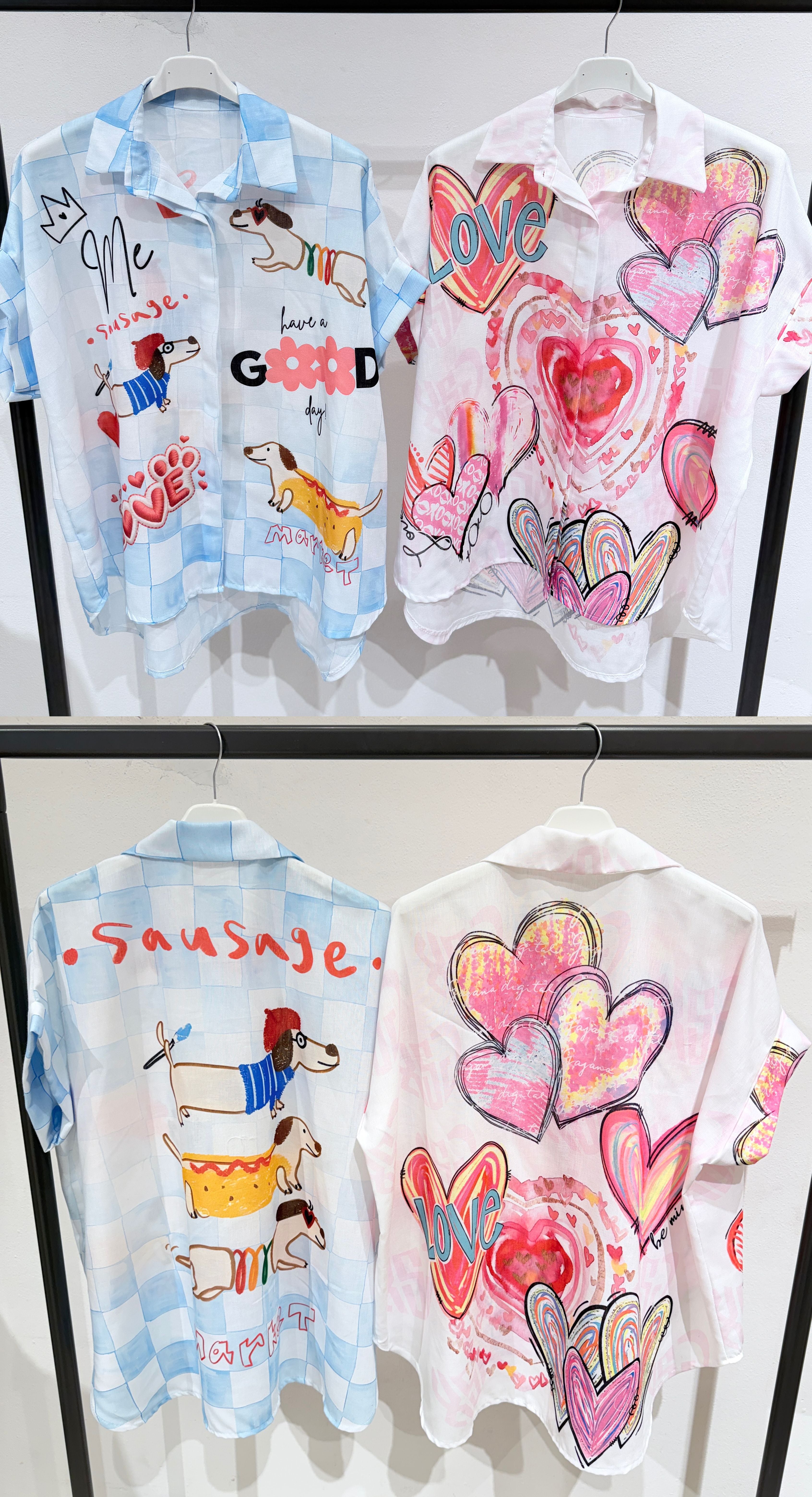 Chemise OverSize Imprimé Graphique(x6)