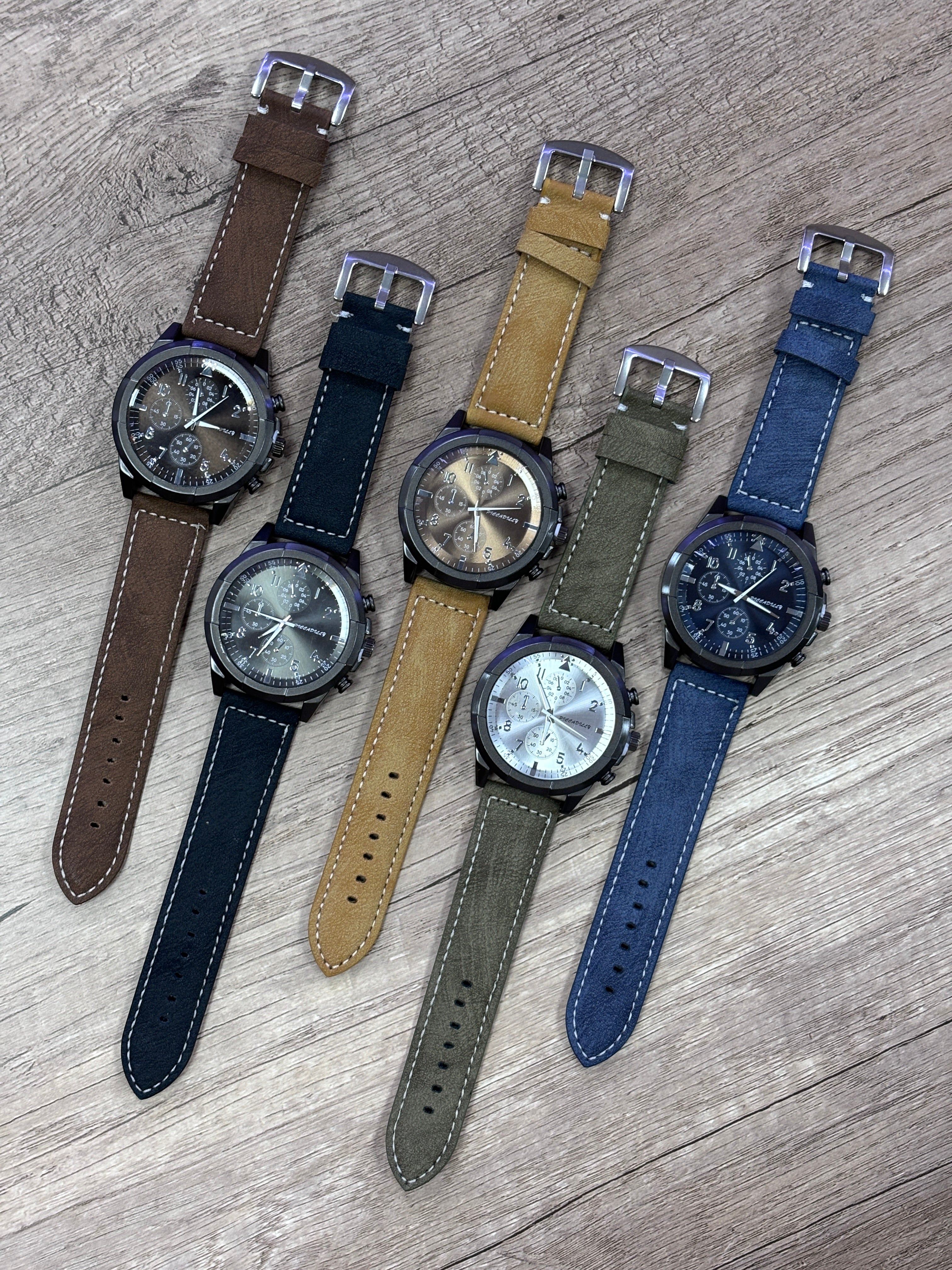 Montre homme similicuir   (x6)M223