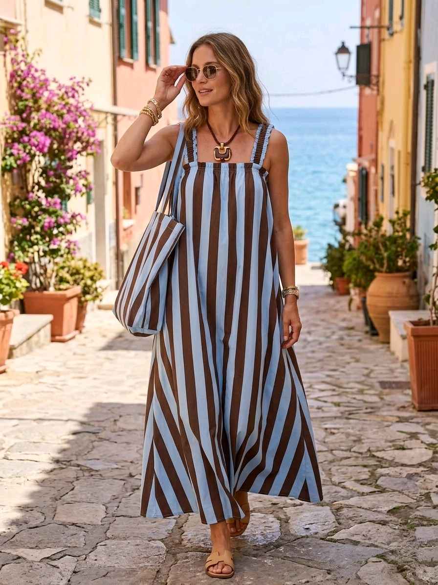 Robe Longue Avec Sac (x6)