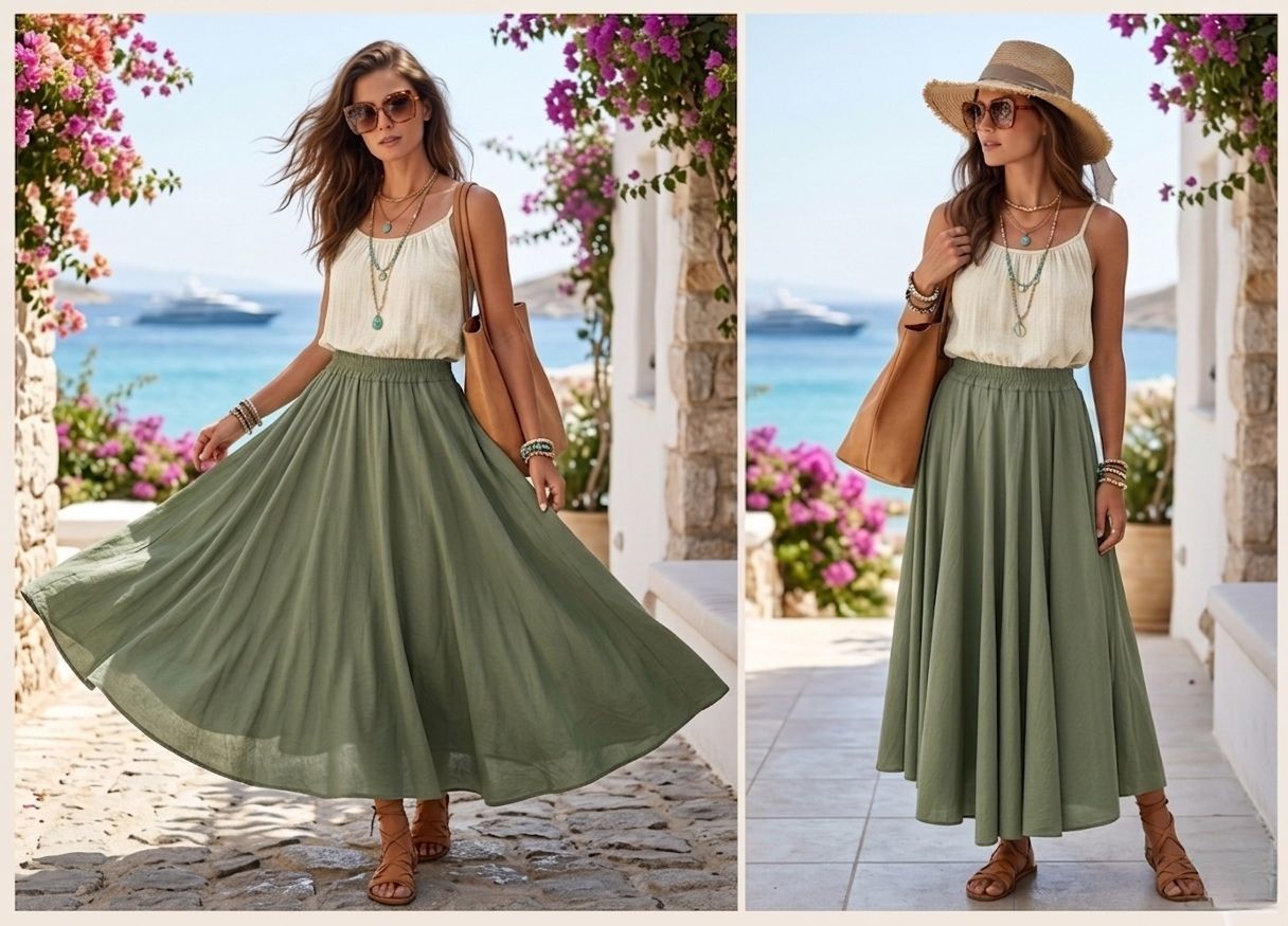 Jupe en coton léger(x6)