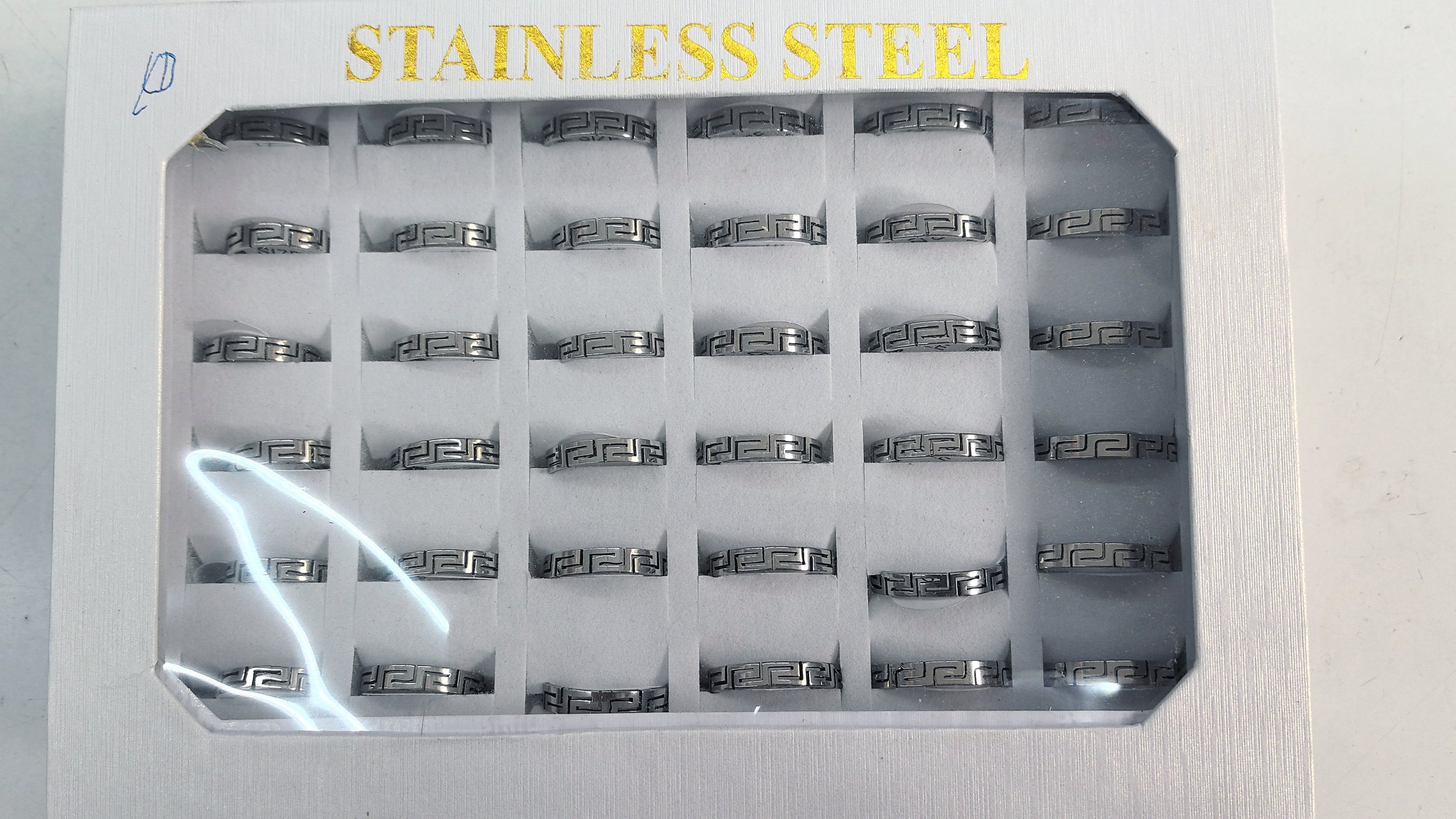 bagues acier inoxydable (x36)#1