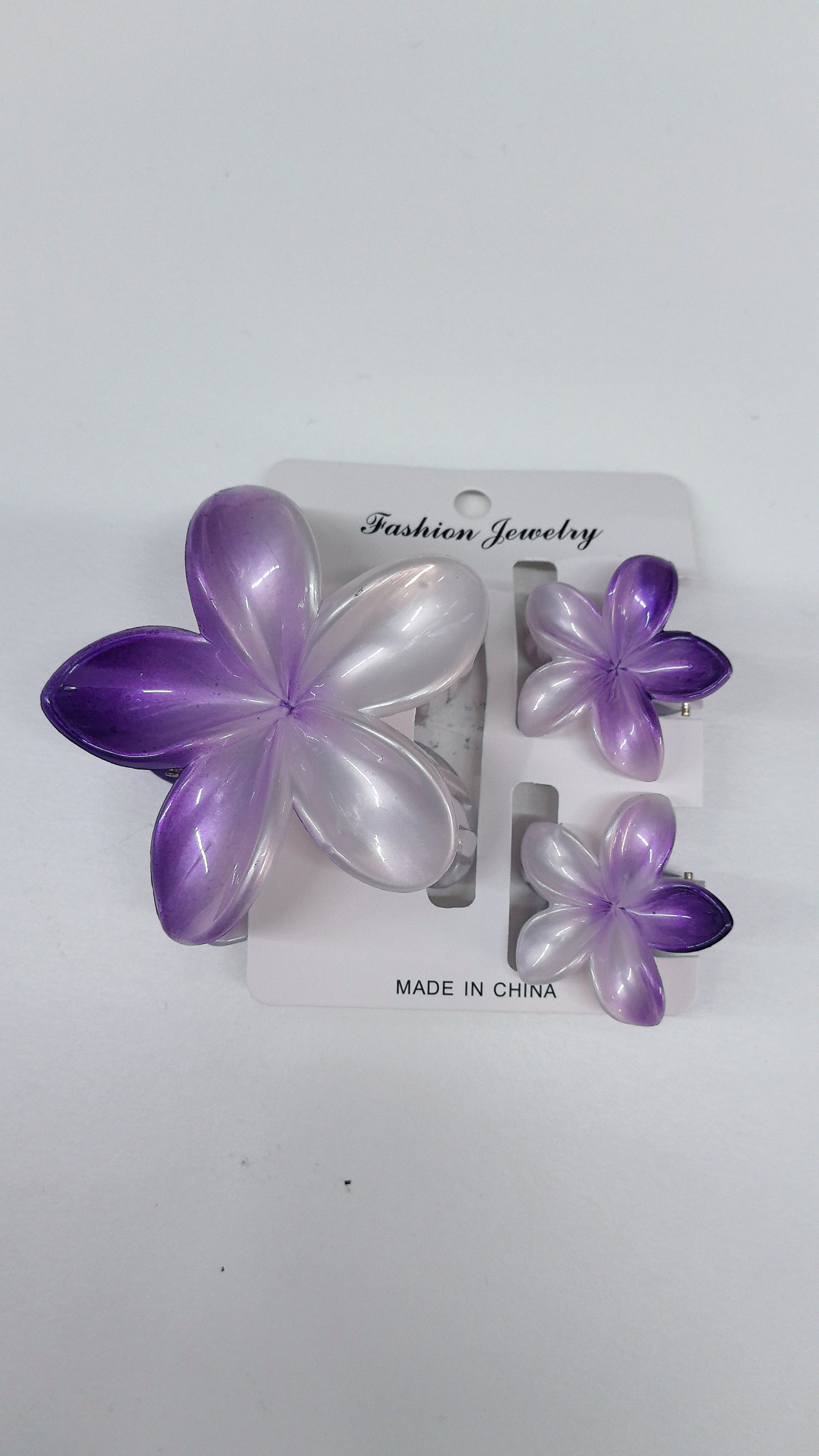 Lot de 3 Pinces à Cheveux motif Fleur (×12)