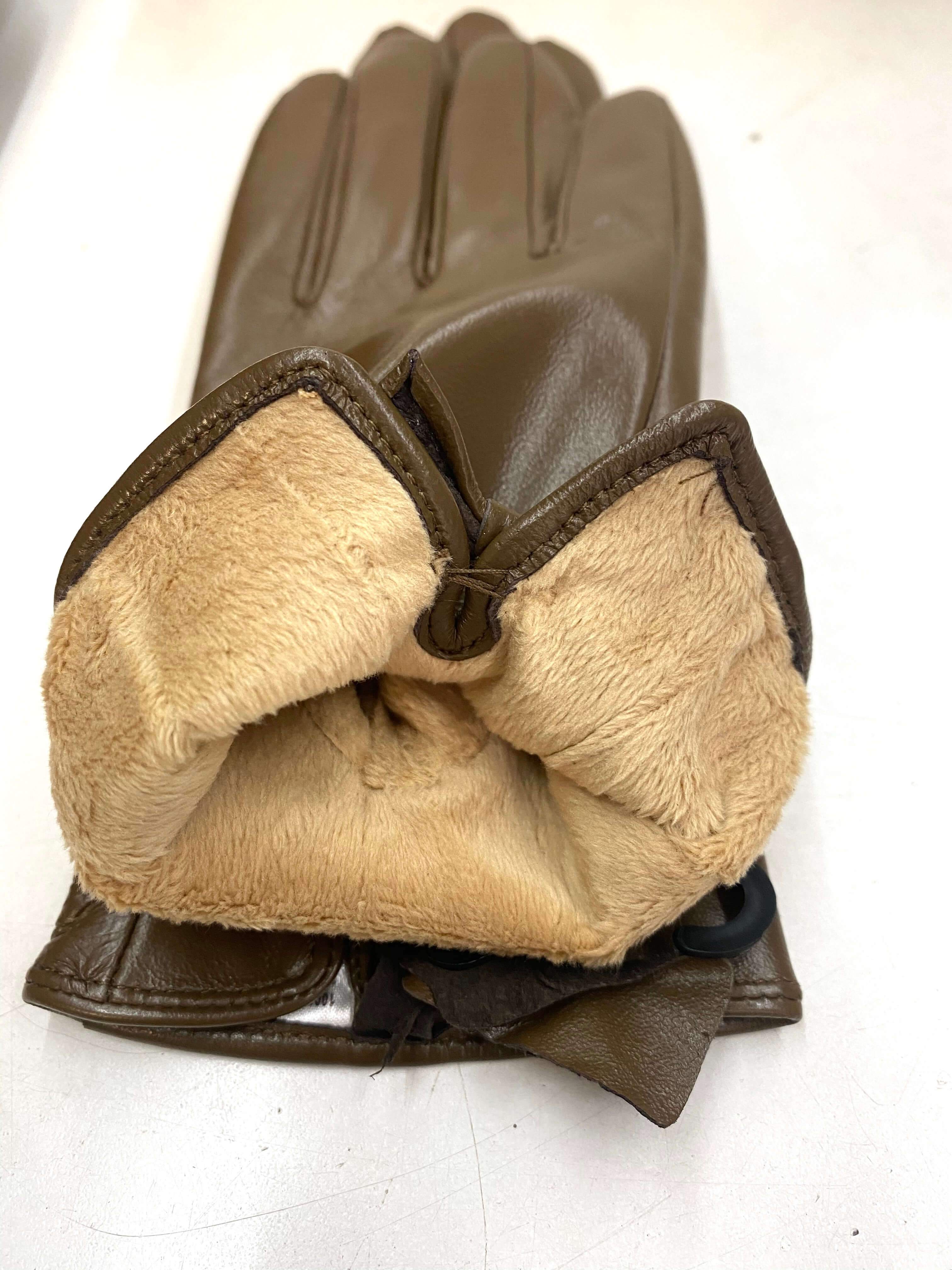 Gants taupe 100% cuir agneau femme doublure fourrée (x6) 7,50€/paire | Grossiste-pro