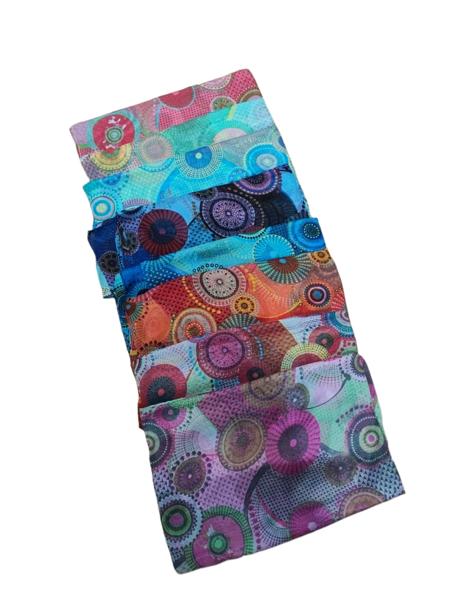 Foulards avec motif rond     (x12)