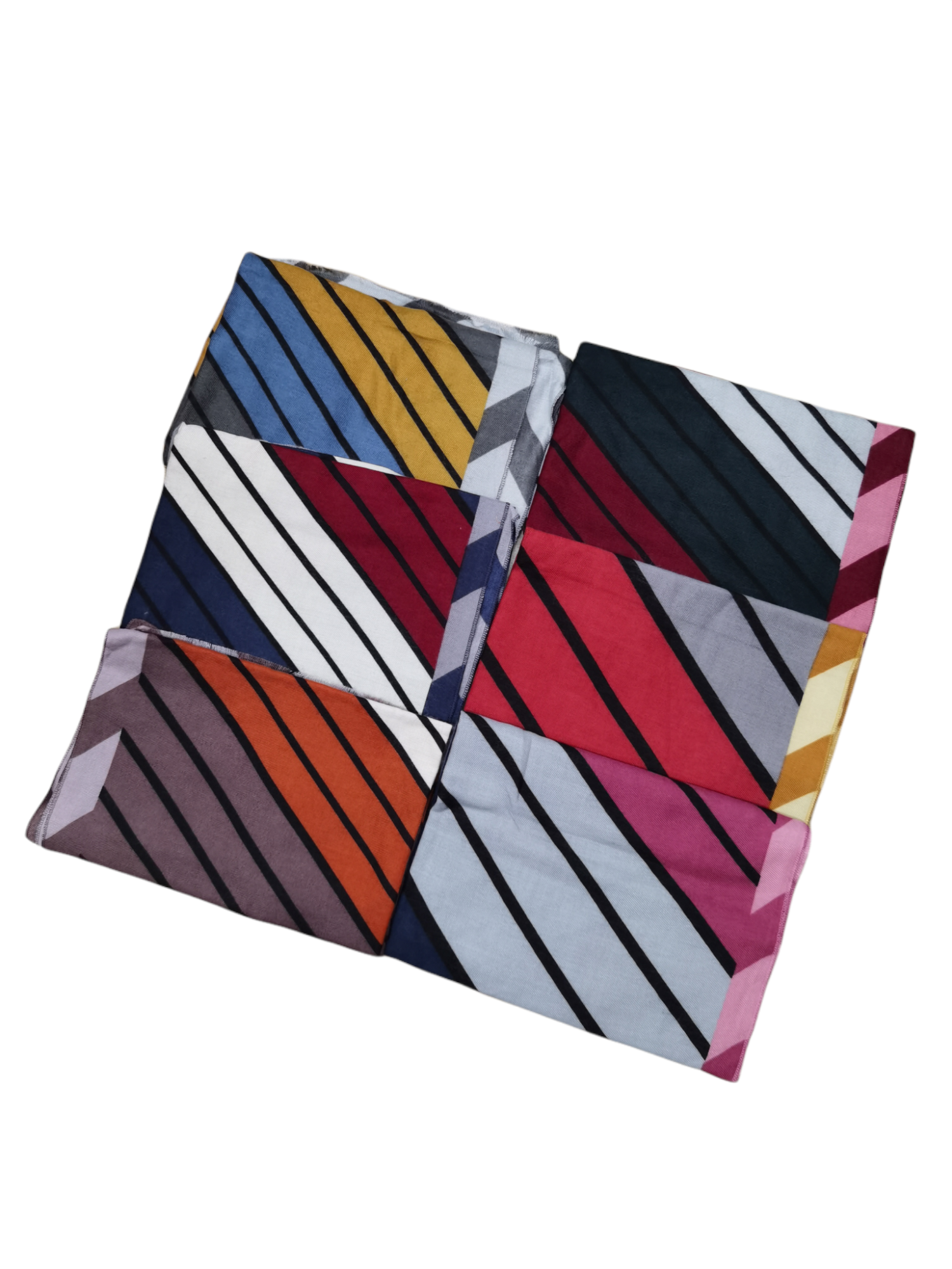 Écharpe châle motif géométrique 180x70 (x10)