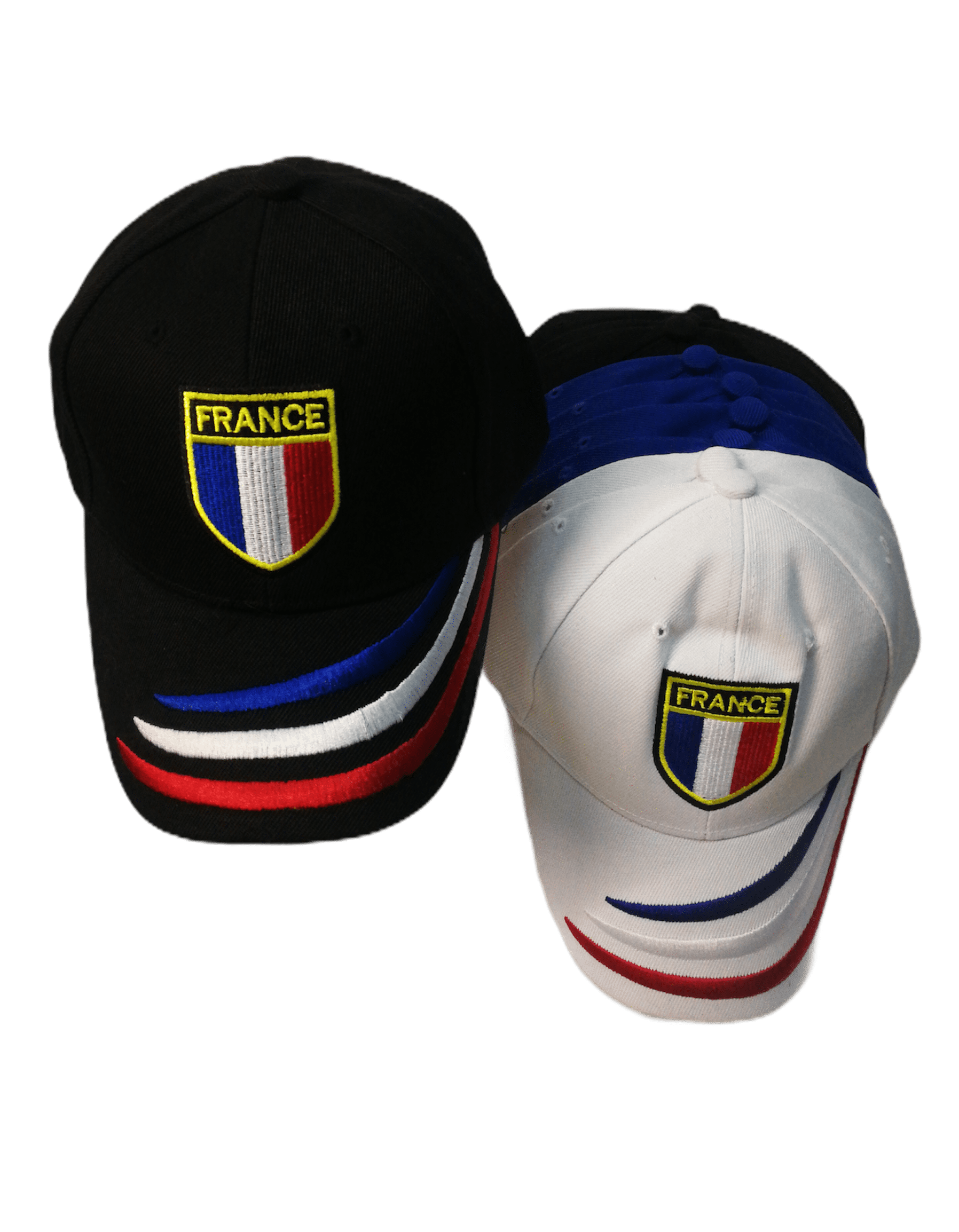 Casquettes drapeau France  (x12)       2,50€/unité | Grossiste-pro