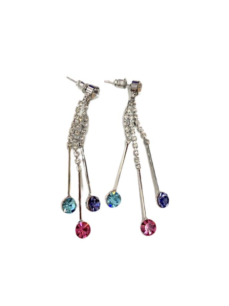 LOT DE 12 - Boucles d'oreilles strass  2,00€/paire | Grossiste-pro