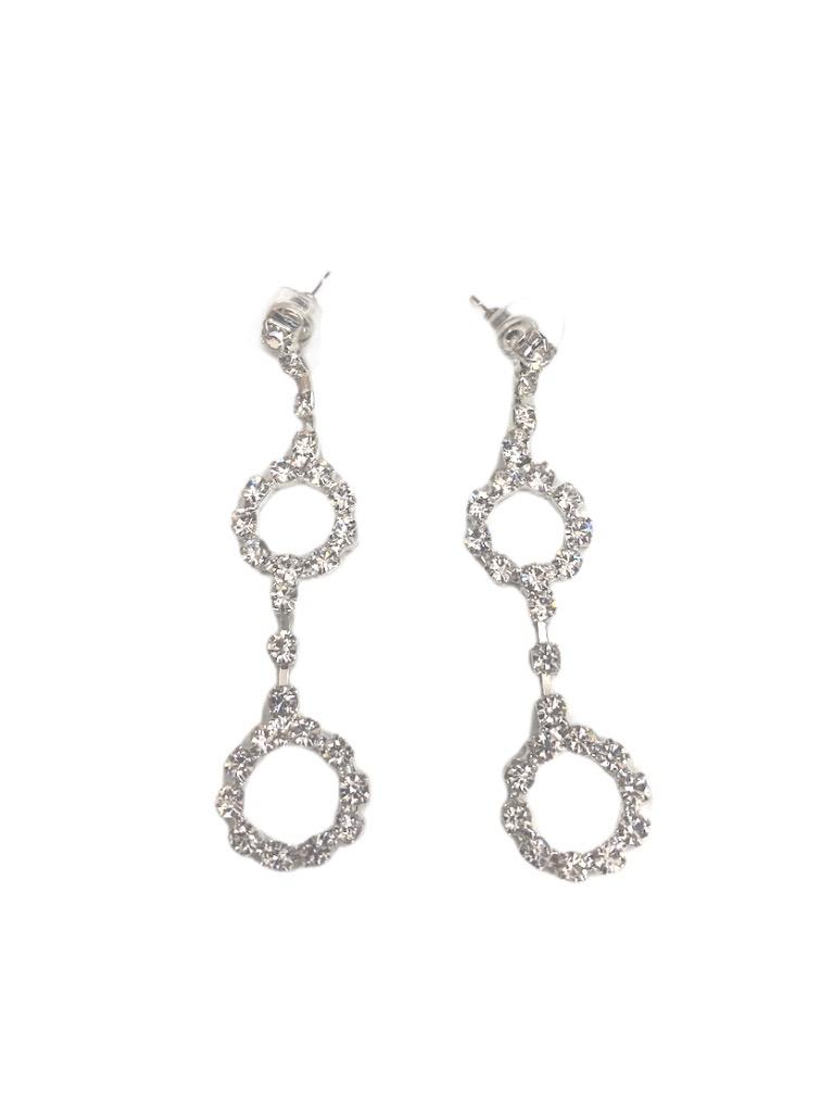 LOT DE 12 - Boucles d'oreilles glamour strass  2,00€/paire | Grossiste-pro