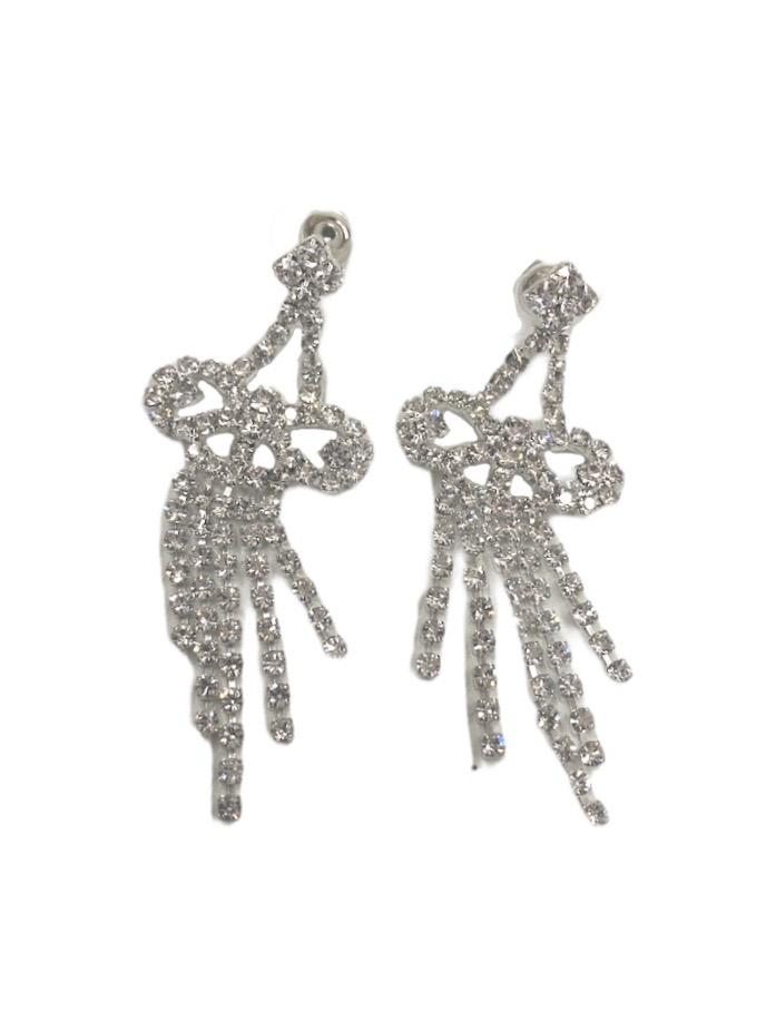 LOT DE 12 - Boucles d'oreilles glamour strass  2,00€/paire | Grossiste-pro