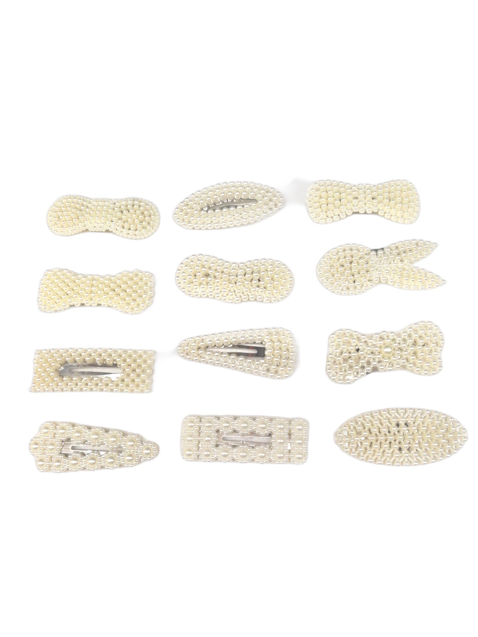 LOT DE 72 - Barrettes Pinces perles (12 modèles mélangés)   0,58€/unité | Grossiste-pro