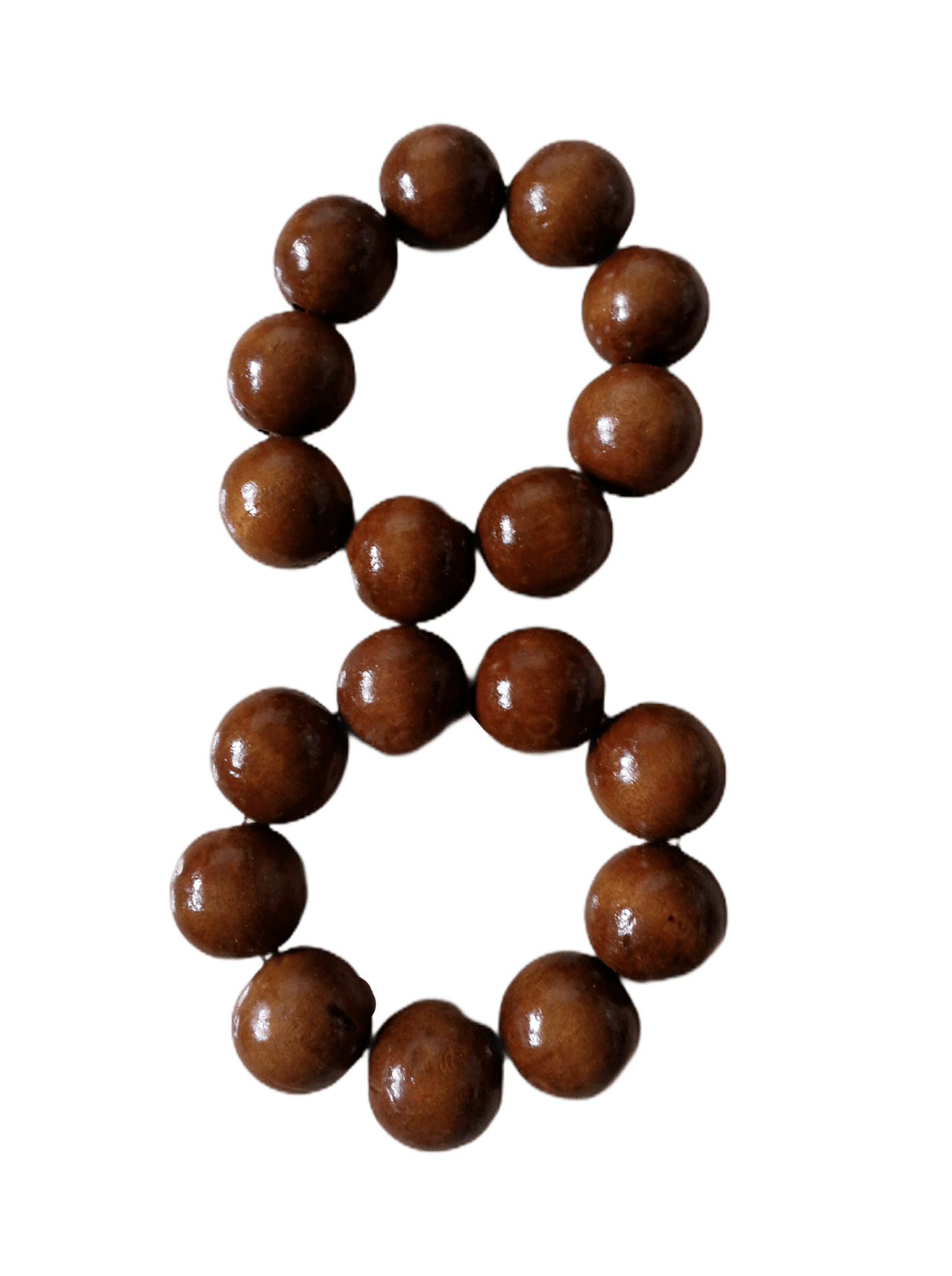 DESTOCKAGE Bracelets motif boules en bois naturel (x12)   0,75€/unité | Grossiste-pro